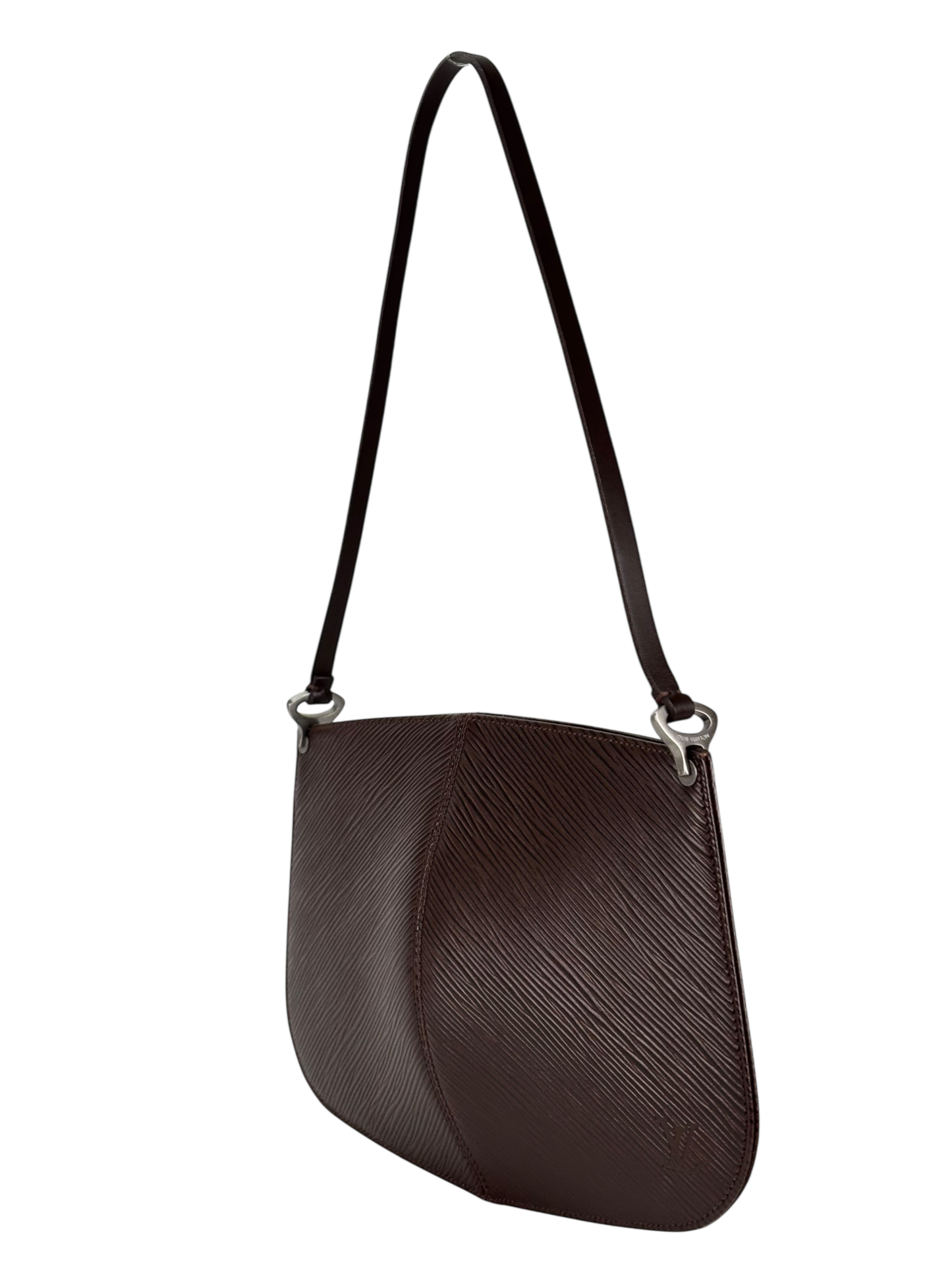 LOUIS VUITTON - Epi Brown Demi Lupe Epi Leather Pochette Bag
