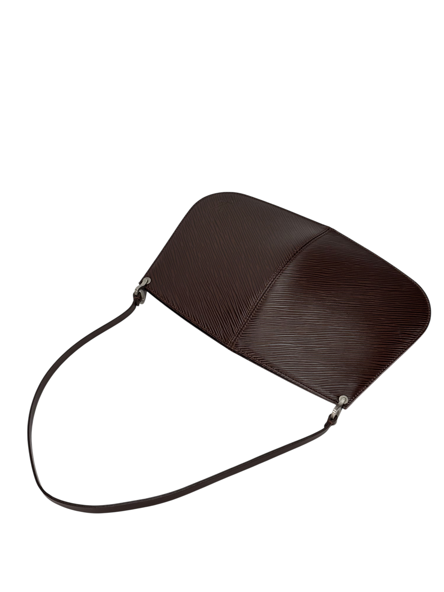 LOUIS VUITTON - Epi Brown Demi Lupe Epi Leather Pochette Bag