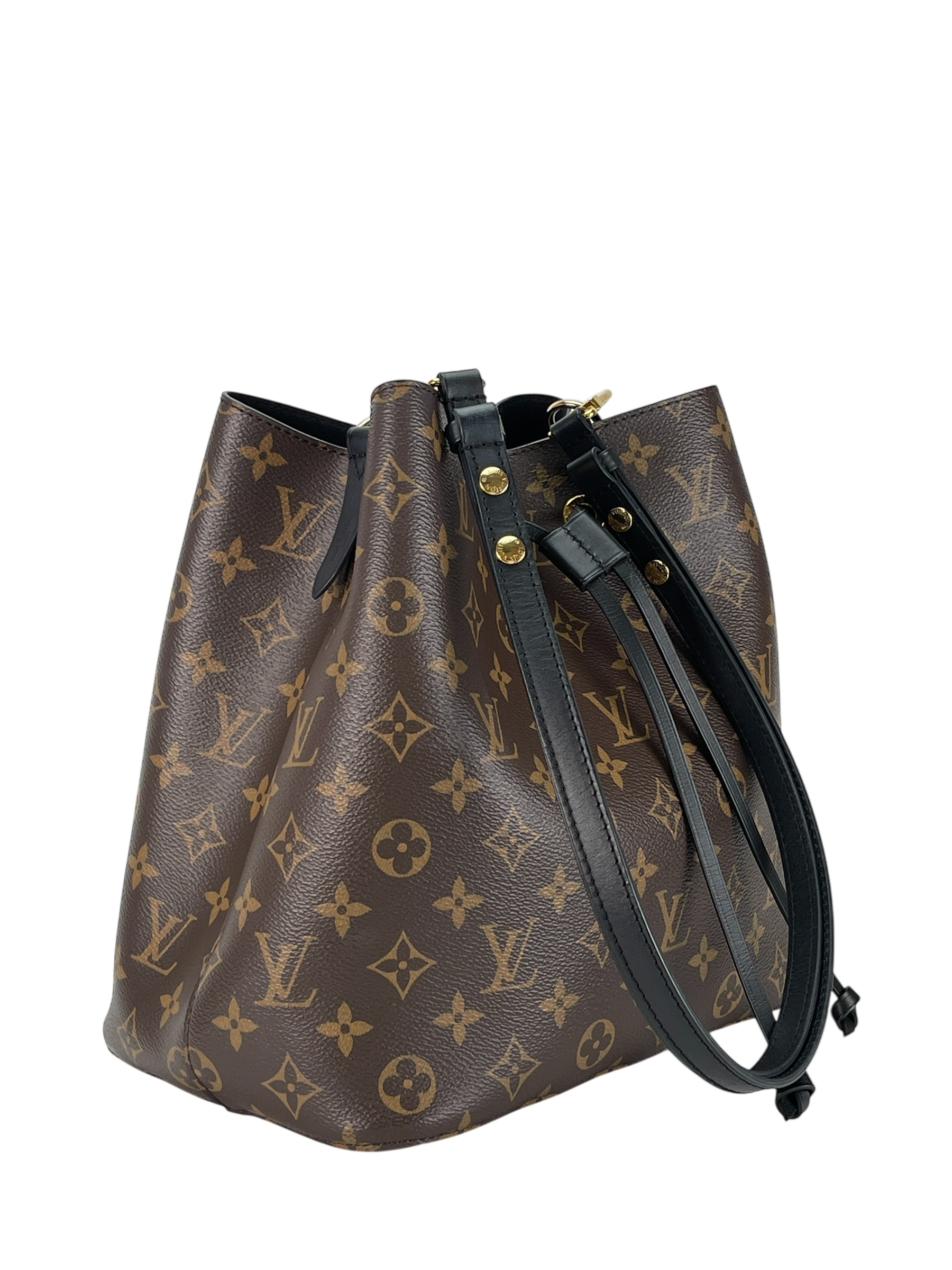 LOUIS VUITTON - Black Neo Bucket MM Shoulder Bag