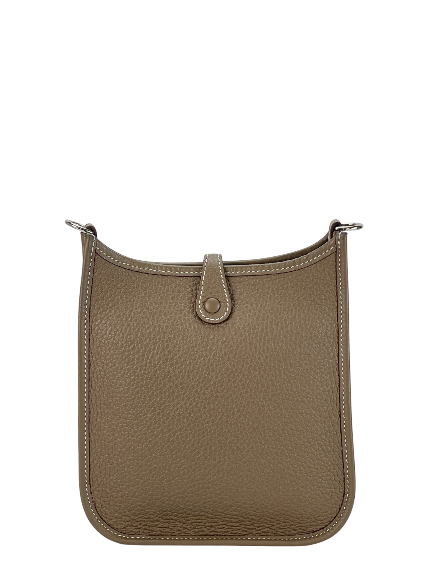 HERMES - Evelyne TPM Evelyne 16 Etoupe Taurillon Clemence Palladium Hardware