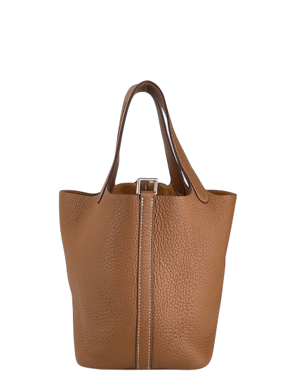 HERMES - Picotin PM Picotin 18 Gold Clemence Gold Hardware