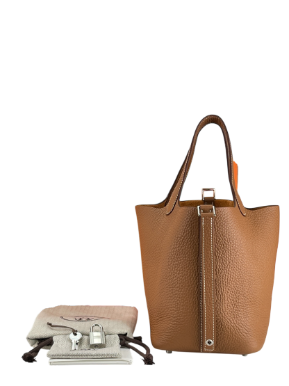 HERMES - Picotin PM Picotin 18 Gold Clemence Gold Hardware