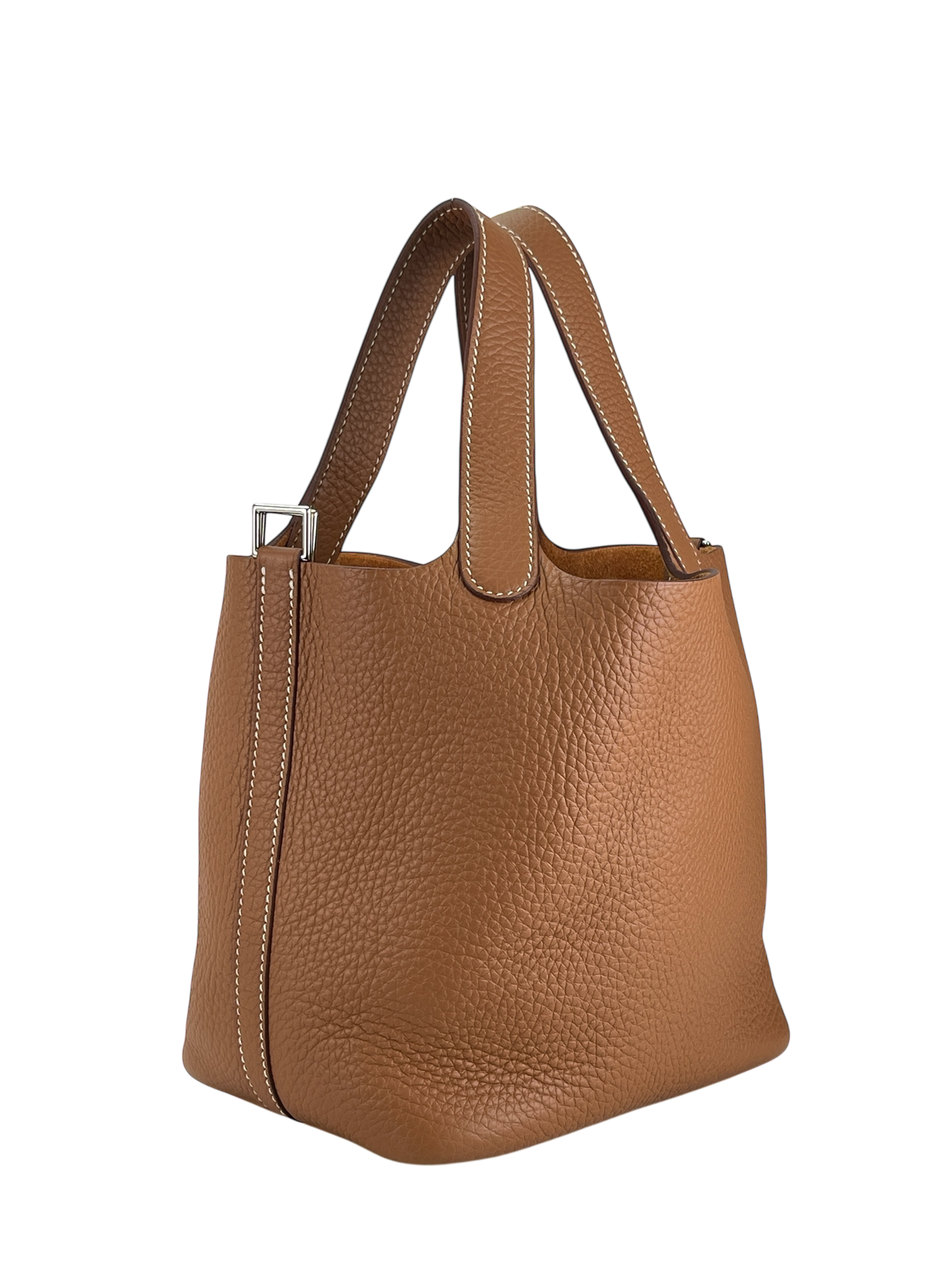 HERMES - Picotin PM Picotin 18 Gold Clemence Gold Hardware