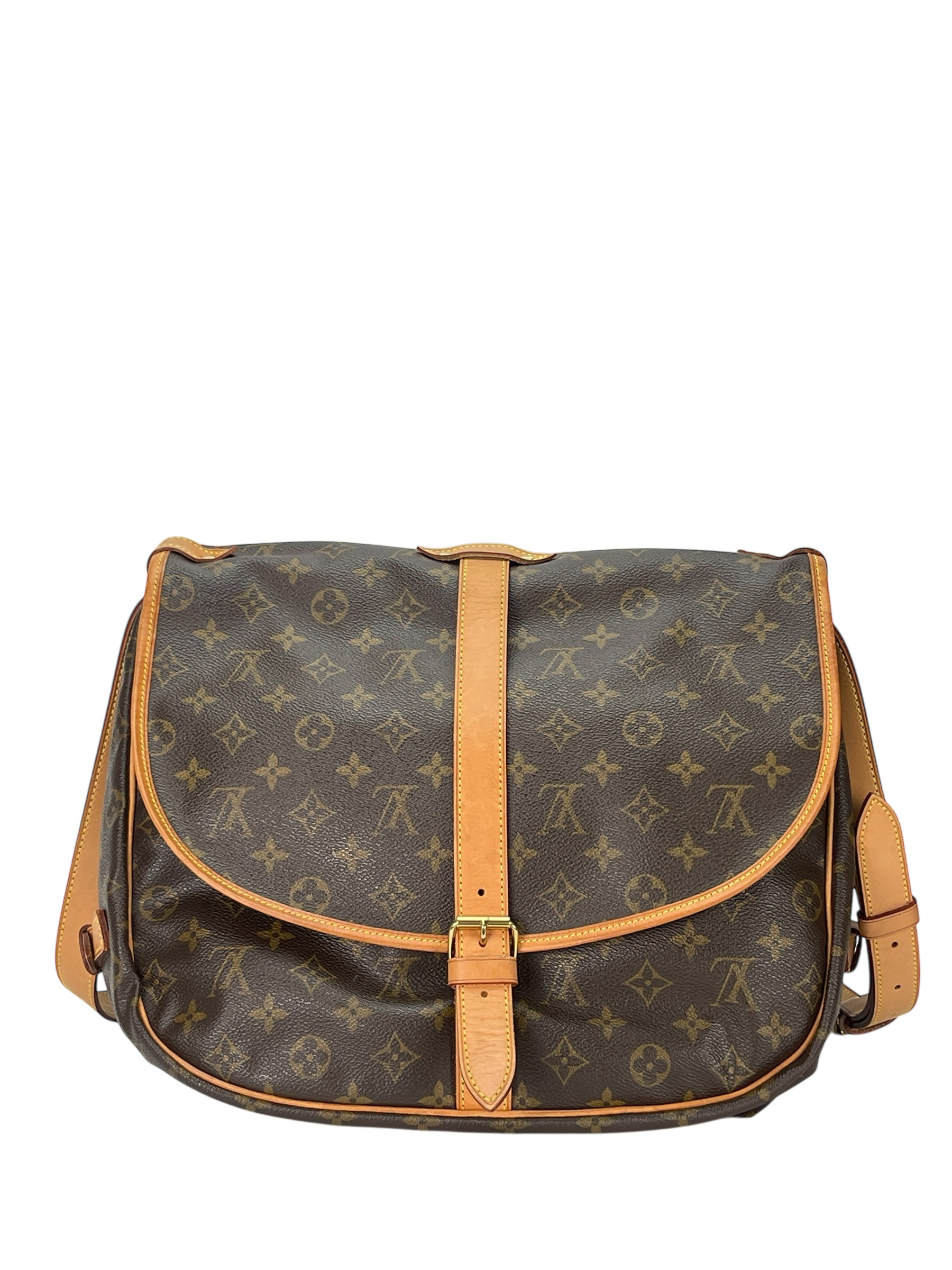 LOUIS VUITTON - Monogram Canvas Saumur 35 Crossbody Shoulder Bag