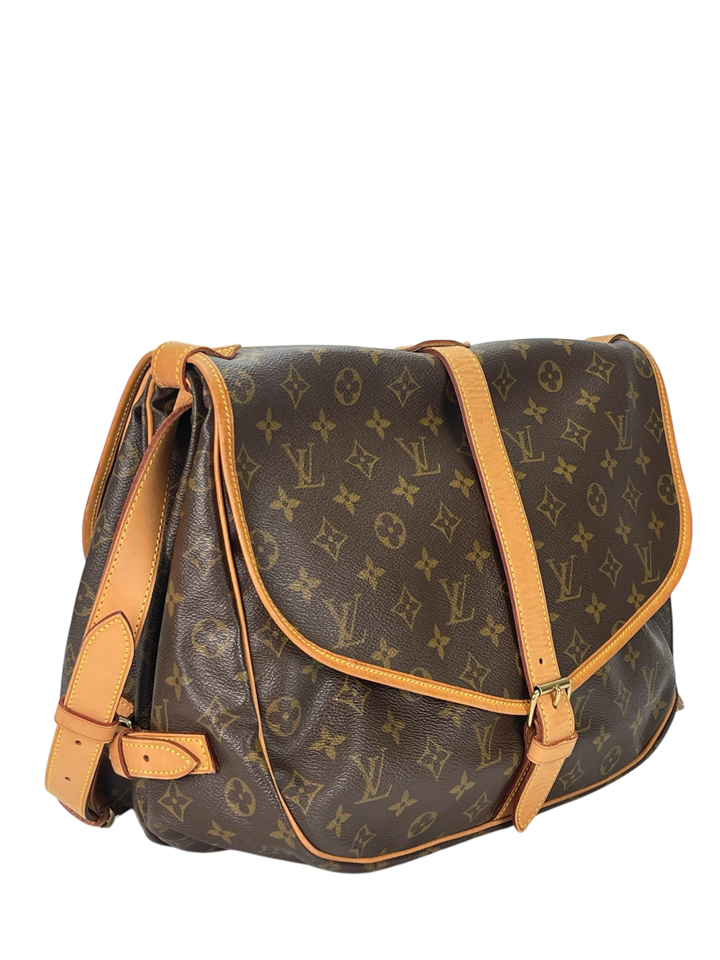 LOUIS VUITTON - Monogram Canvas Saumur 35 Crossbody Shoulder Bag
