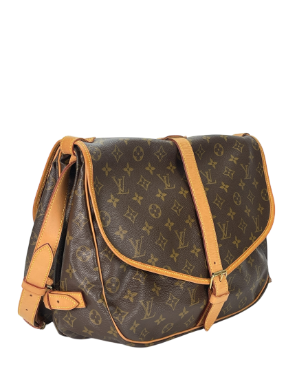 LOUIS VUITTON - Monogram Canvas Saumur 35 Crossbody Shoulder Bag