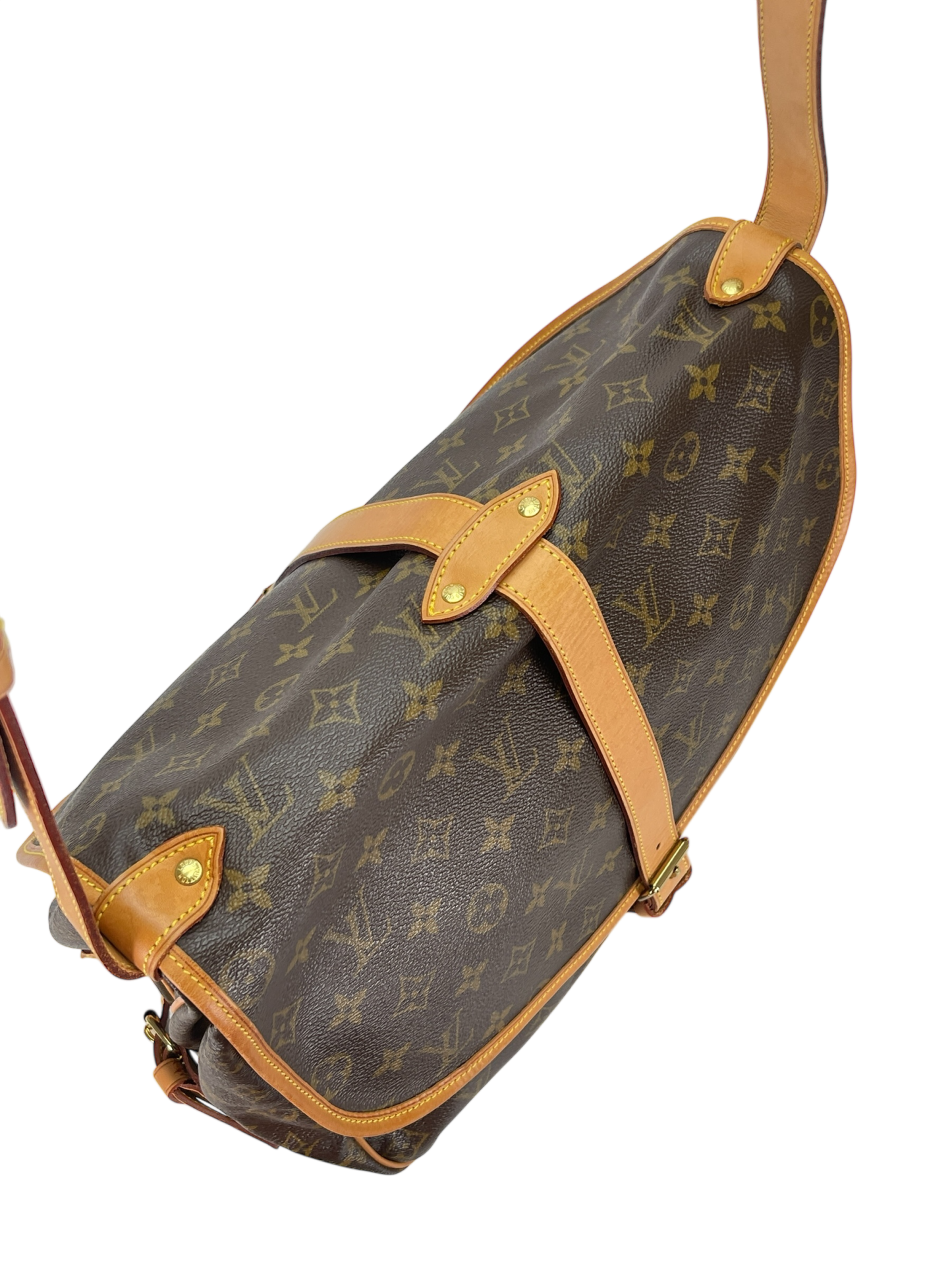 LOUIS VUITTON - Monogram Canvas Saumur 35 Crossbody Shoulder Bag