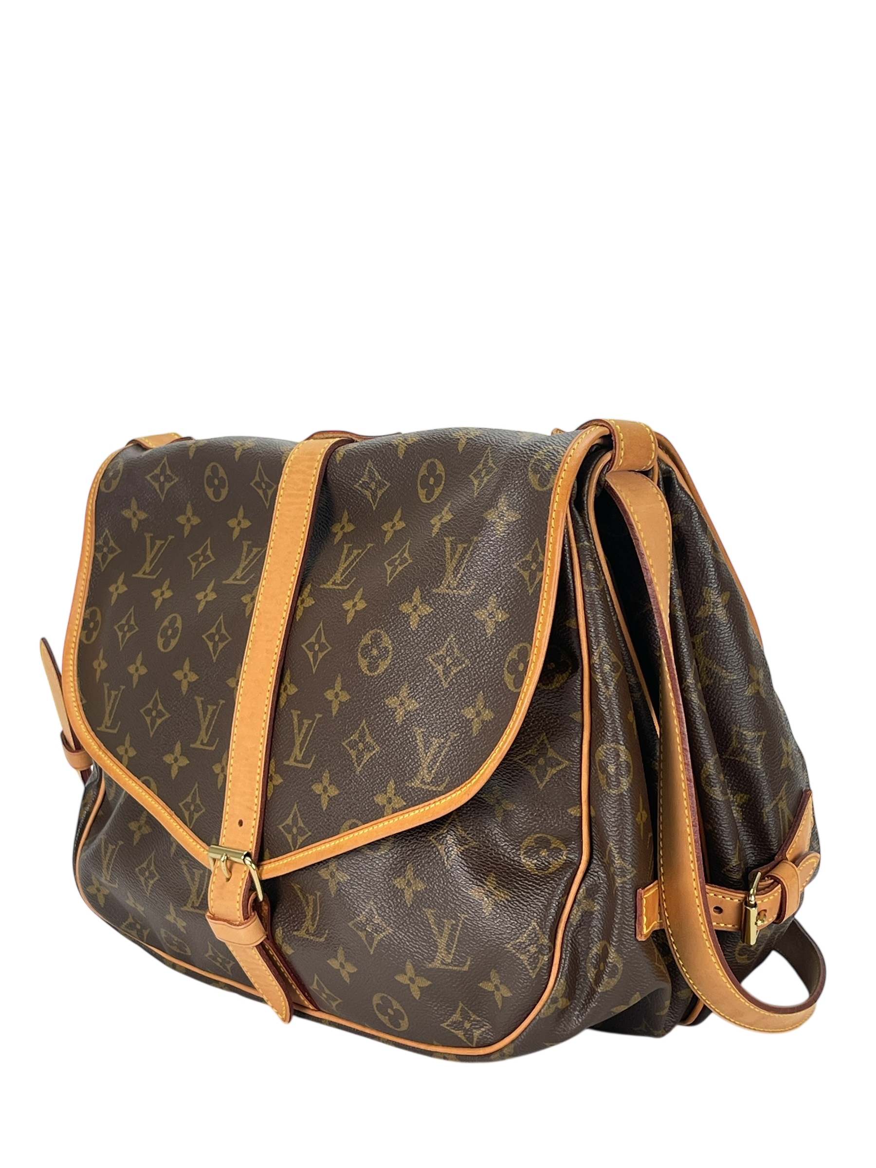 LOUIS VUITTON - Monogram Canvas Saumur 35 Crossbody Shoulder Bag