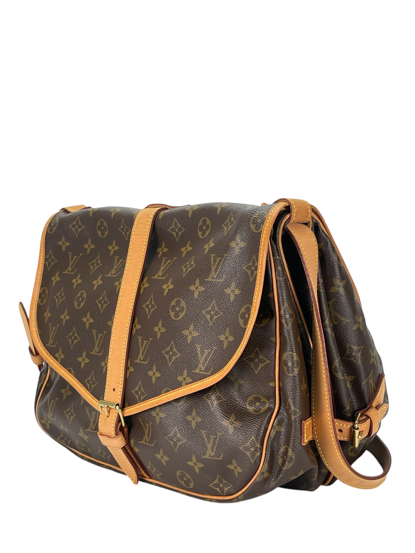 LOUIS VUITTON - Monogram Canvas Saumur 35 Crossbody Shoulder Bag