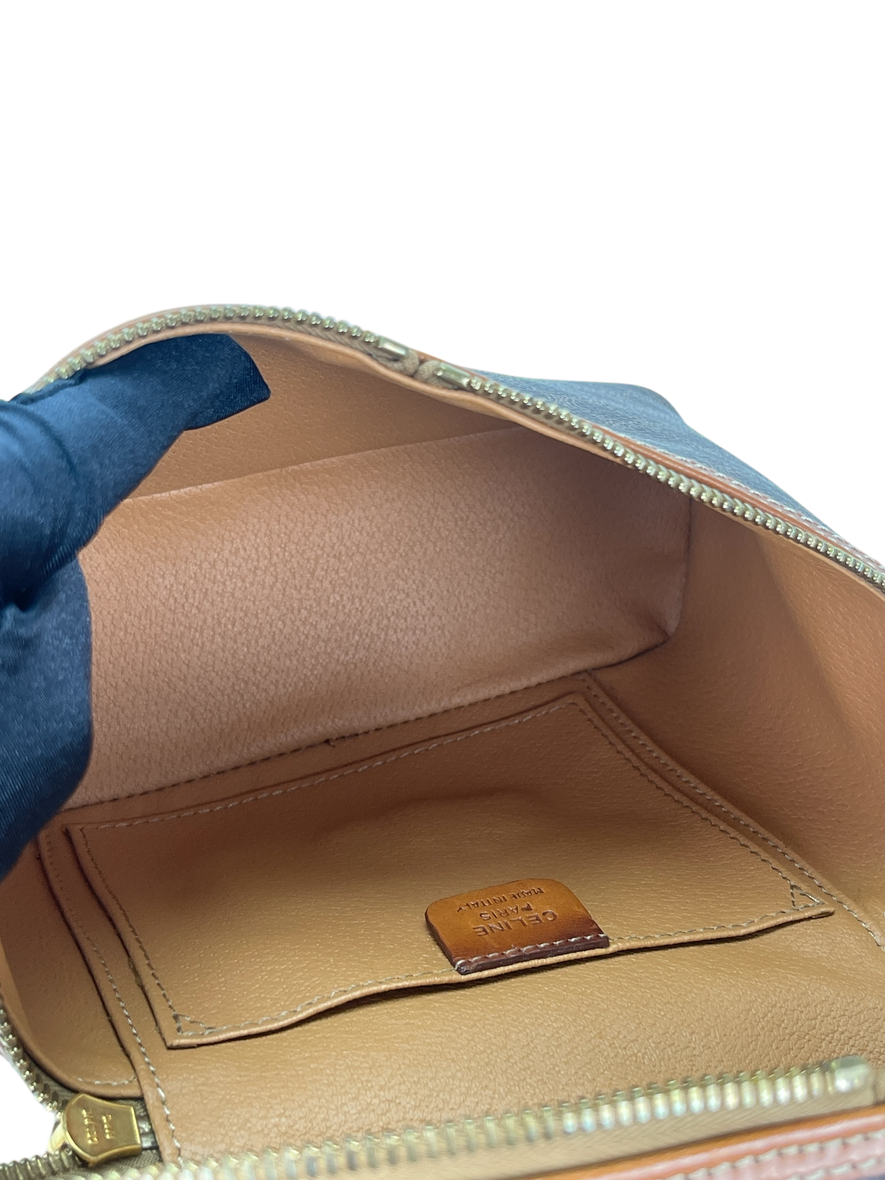 CELINE - Brown Macadam Pattern 2way Handbag