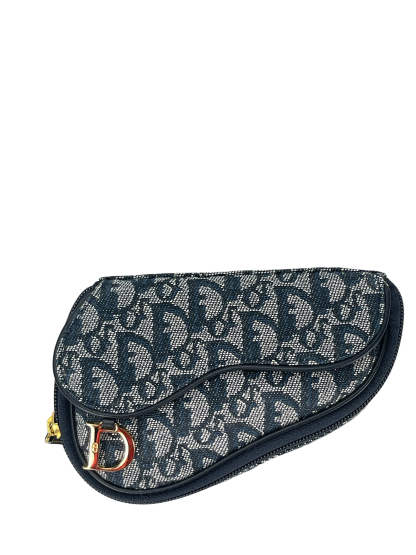 CHRISTIAN DIOR - Navy Trotter Saddle Pouch Bag