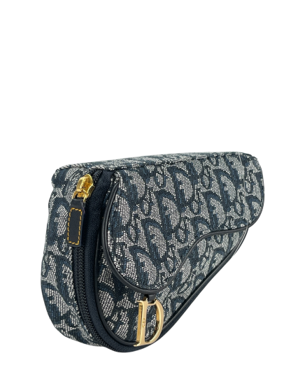 CHRISTIAN DIOR - Navy Trotter Saddle Pouch Bag
