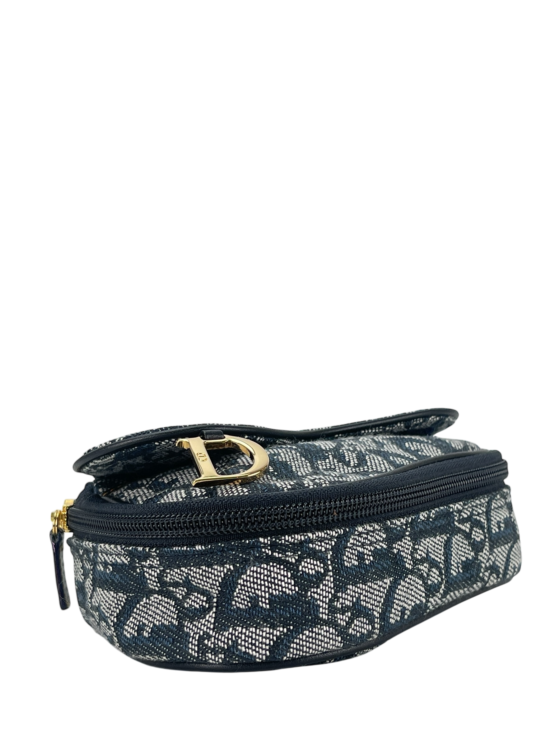 CHRISTIAN DIOR - Navy Trotter Saddle Pouch Bag