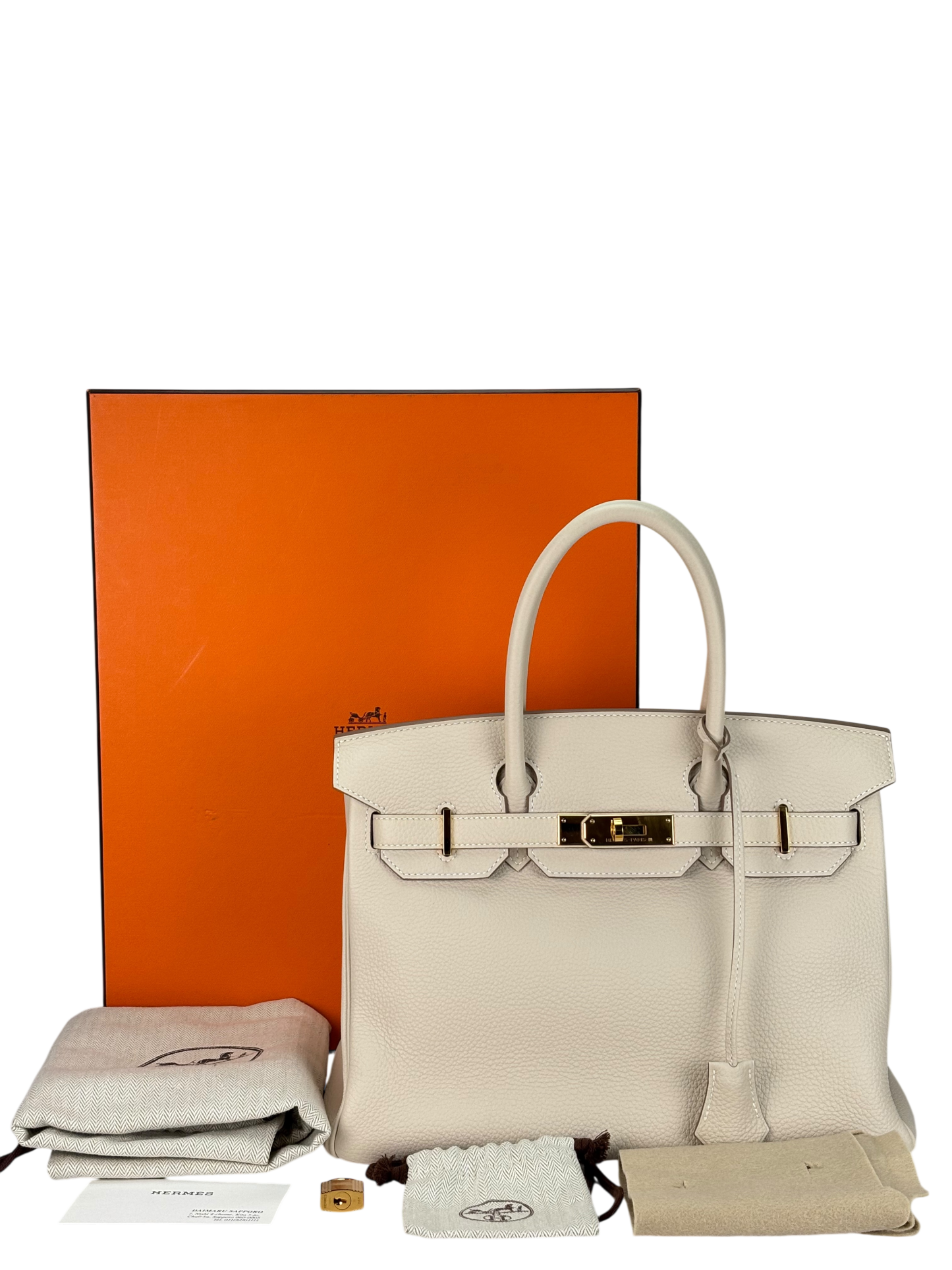 HERMES - Birkin 30 Nata Togo Palladium Hardware 