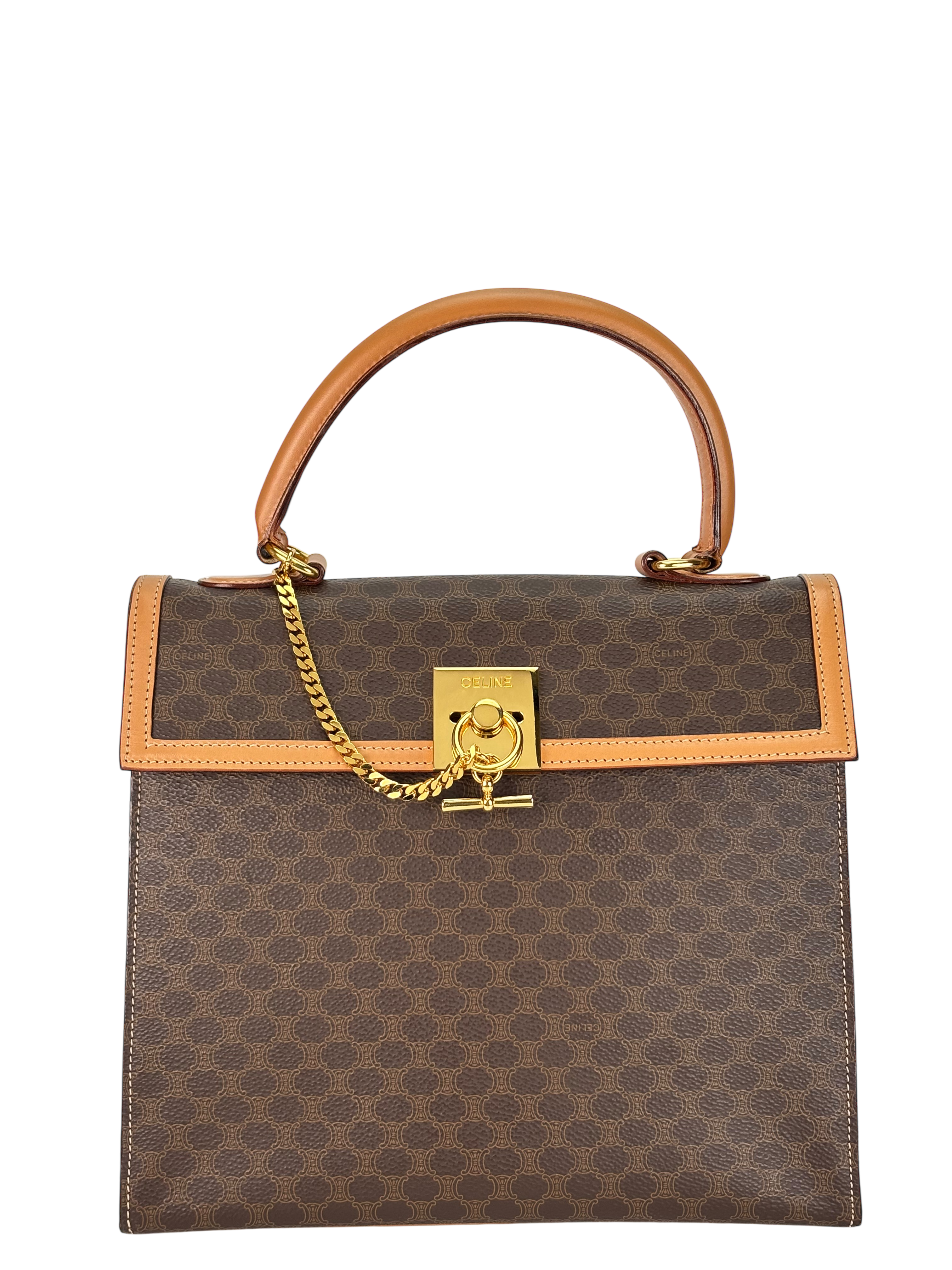 CELINE - Monogram PVC Macadam PVC Handbag
