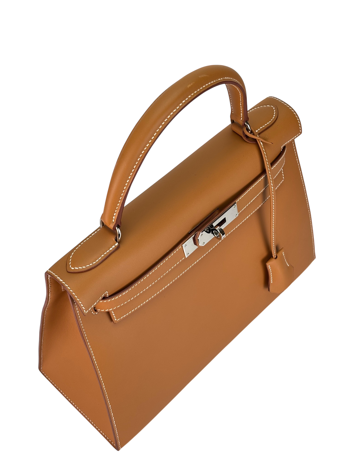 HERMES - Kelly 28 Natural Chamonix Palladium Hardware