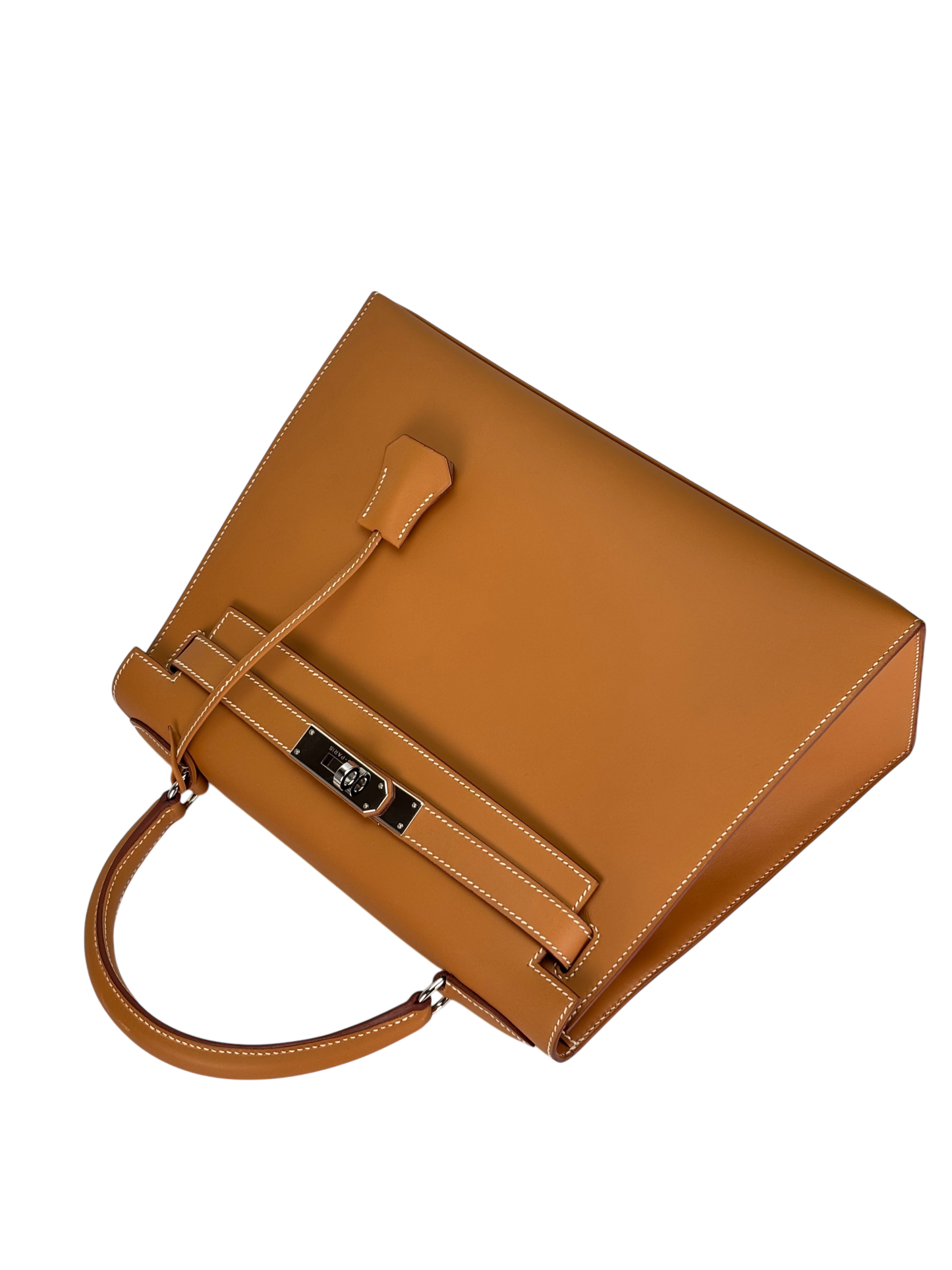 HERMES - Kelly 28 Natural Chamonix Palladium Hardware
