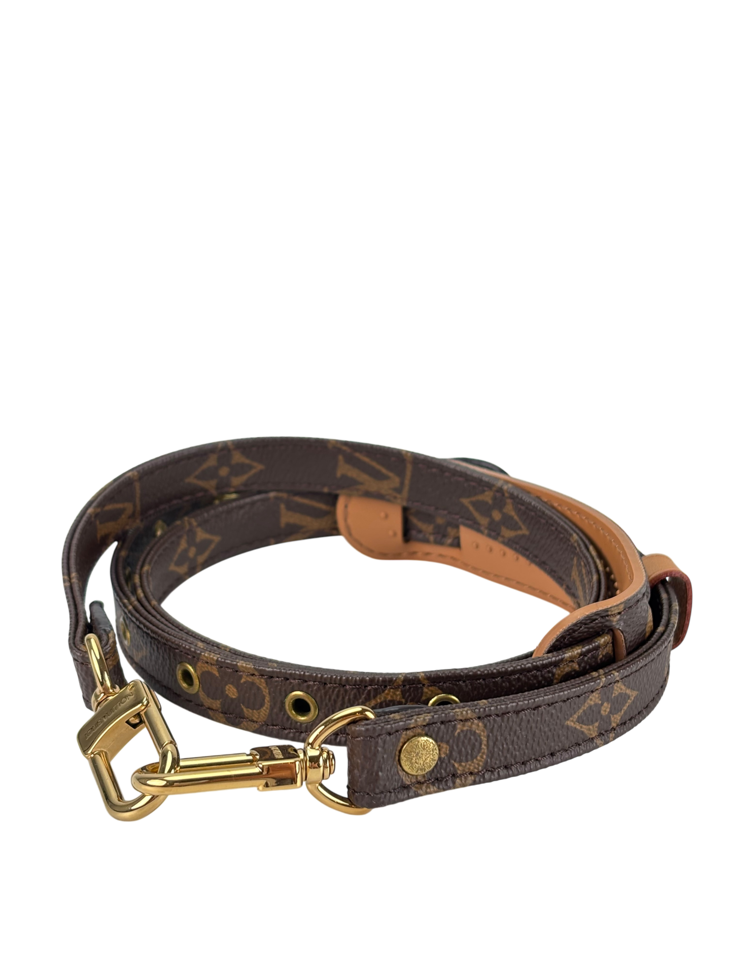 LOUIS VUITTON - Canvas Monogram Shoulder Strap 2allet Gold Hardware