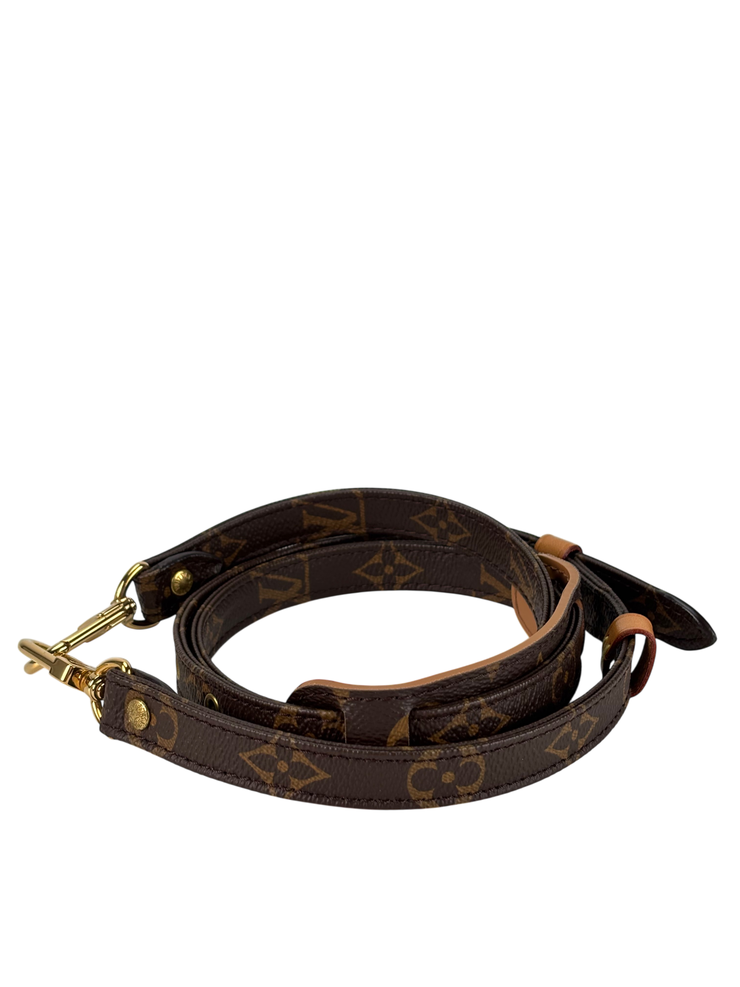 LOUIS VUITTON - Canvas Monogram Shoulder Strap 2allet Gold Hardware