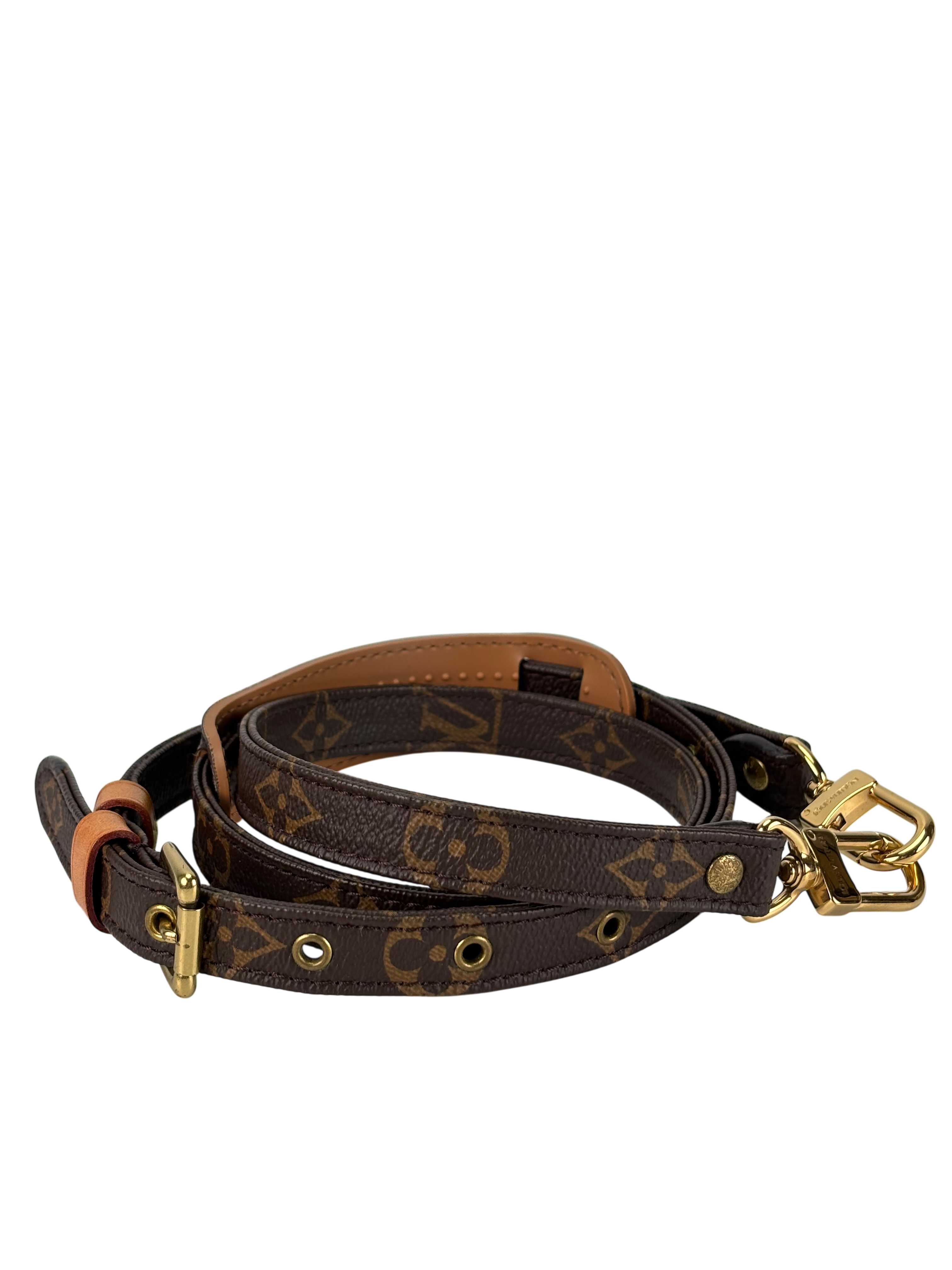 LOUIS VUITTON - Canvas Monogram Shoulder Strap 2allet Gold Hardware