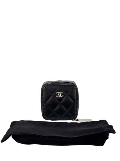 CHANEL - Black Lambskin Quilted Box