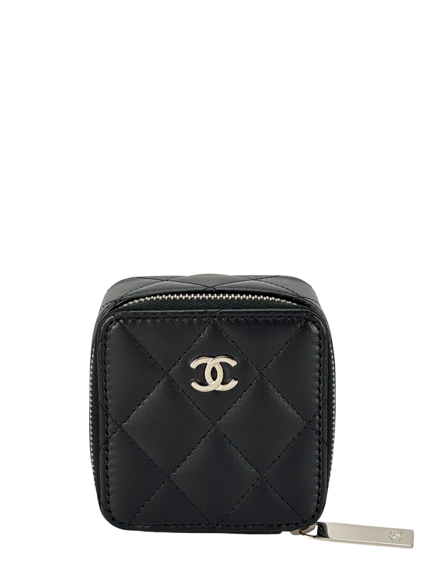 CHANEL - Black Lambskin Quilted Box