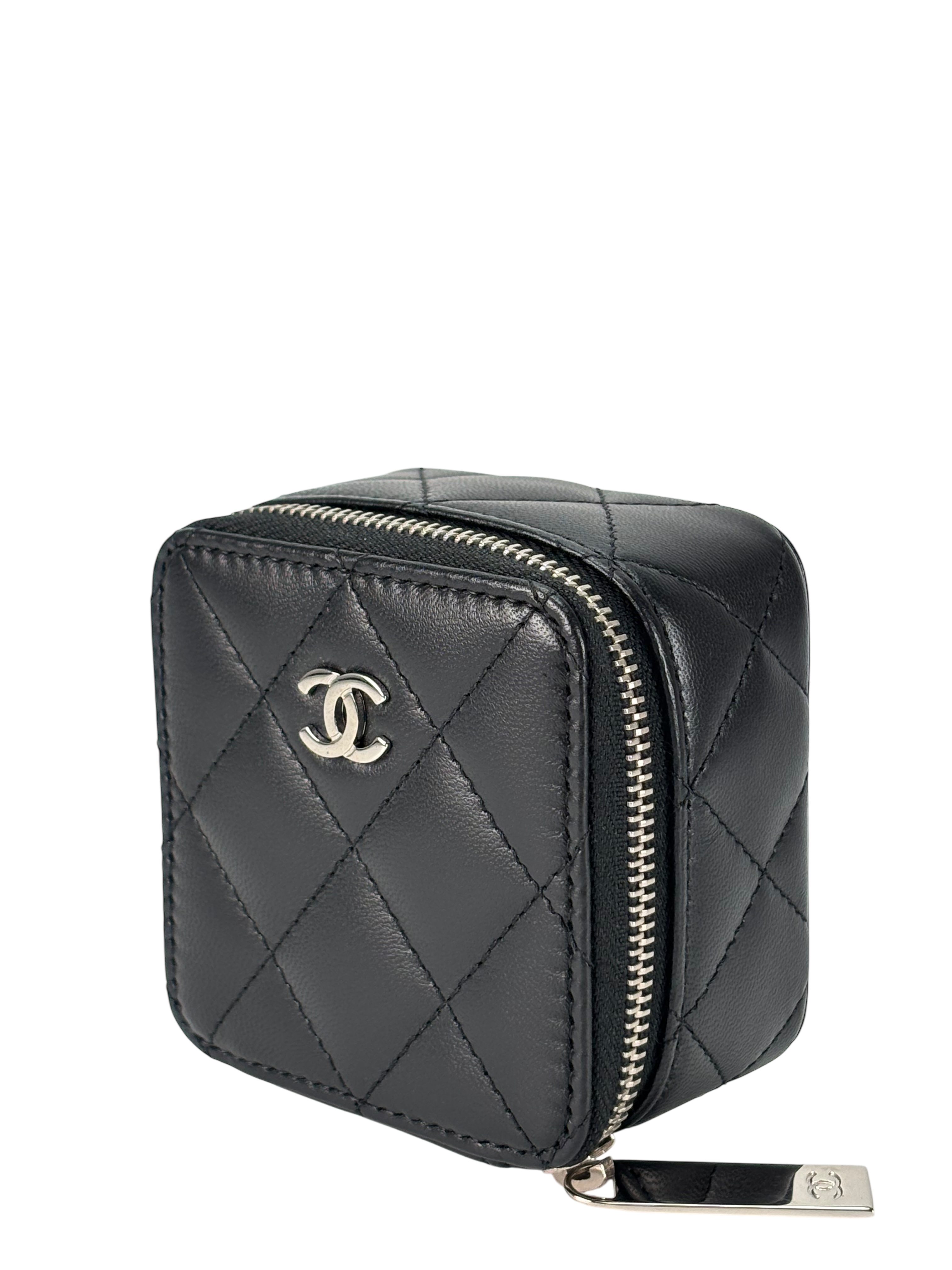 CHANEL - Black Lambskin Quilted Box