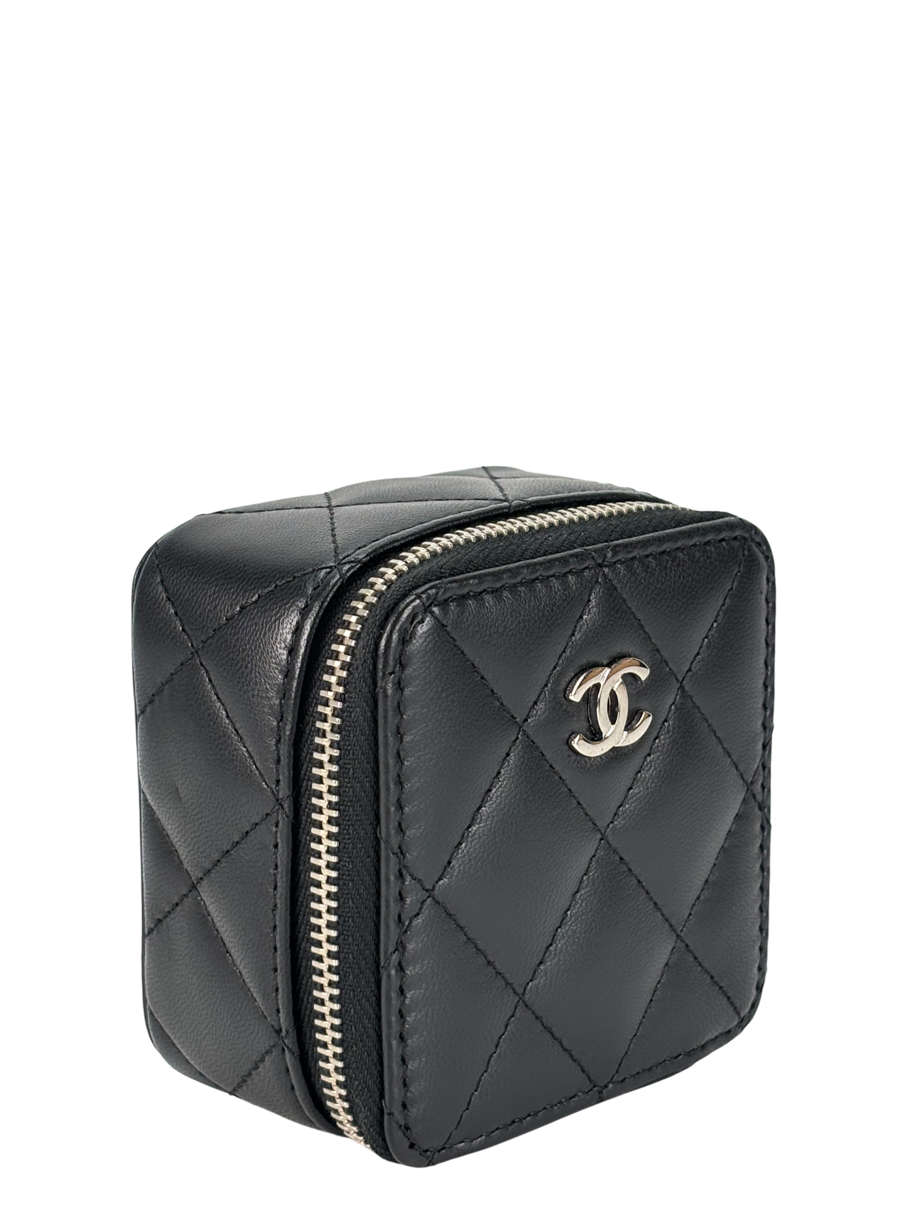 CHANEL - Black Lambskin Quilted Box