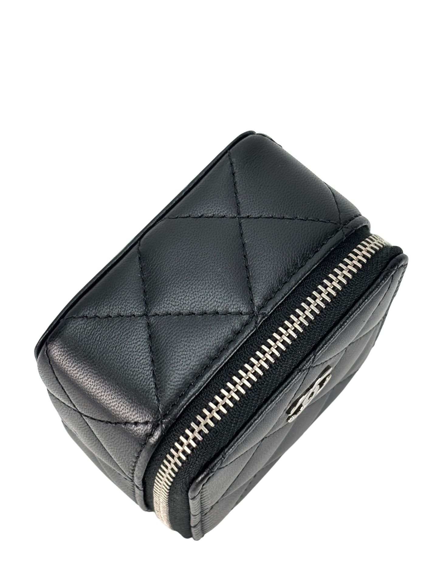 CHANEL - Black Lambskin Quilted Box