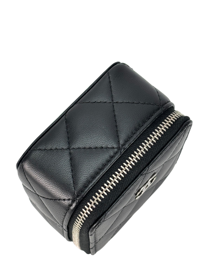 CHANEL - Black Lambskin Quilted Box