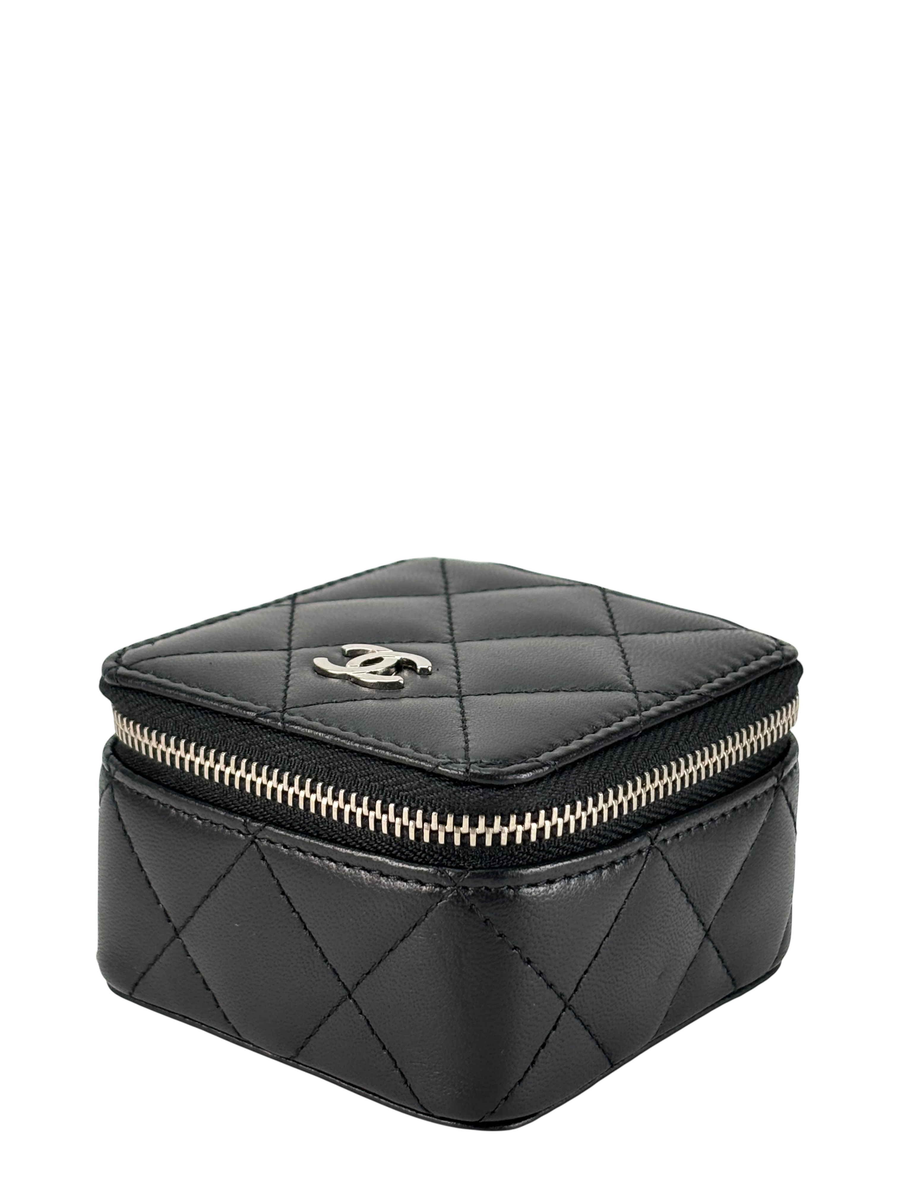 CHANEL - Black Lambskin Quilted Box