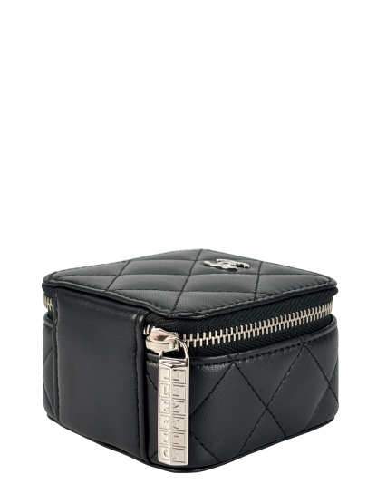 CHANEL - Black Lambskin Quilted Box