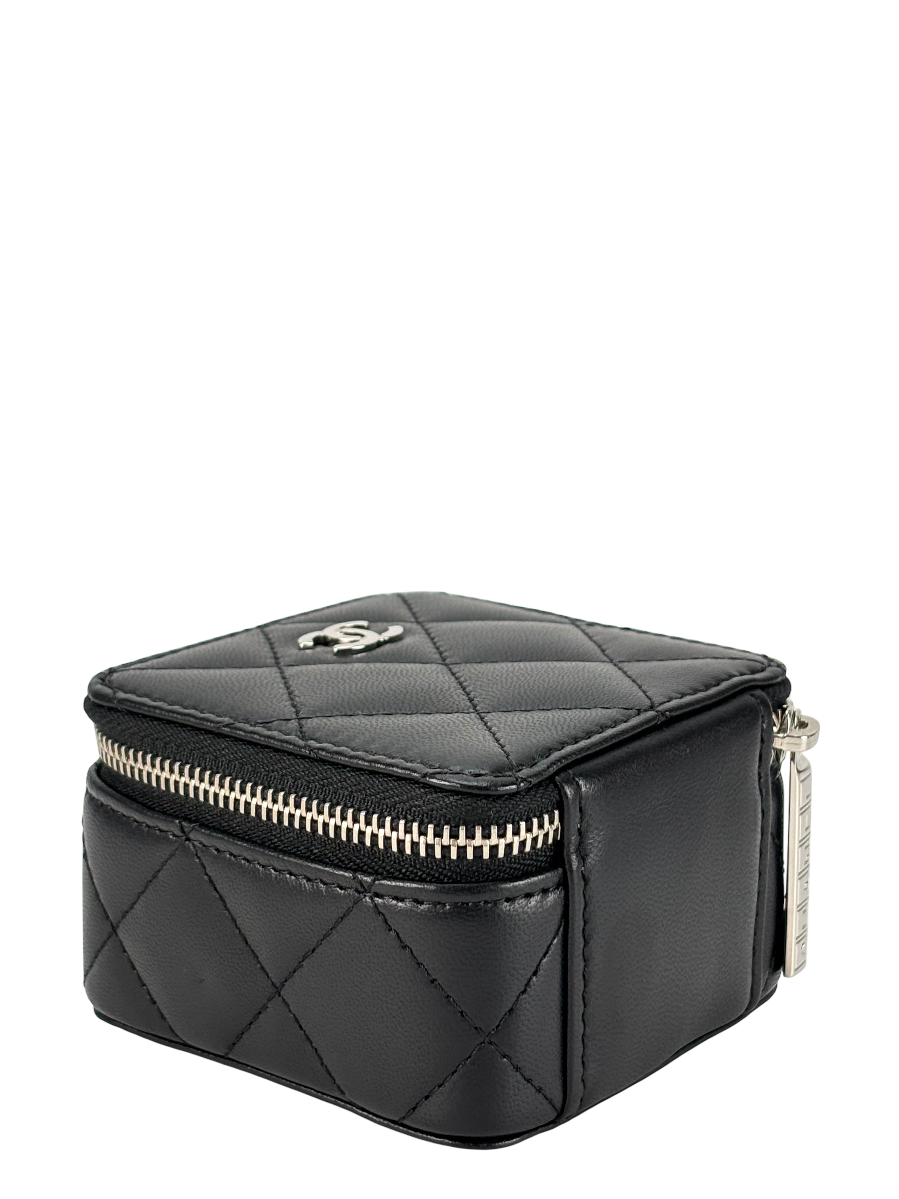 CHANEL - Black Lambskin Quilted Box