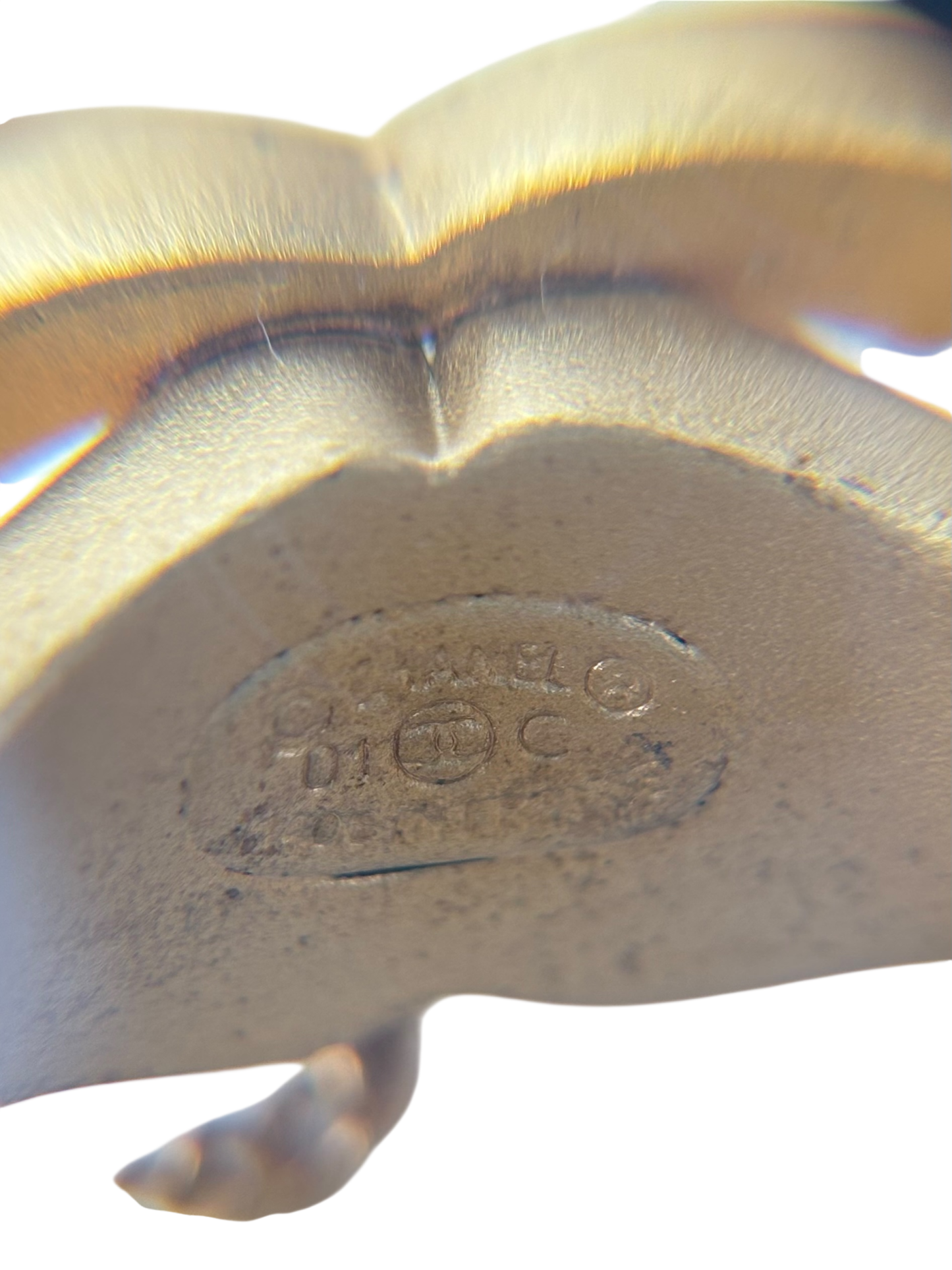 CHANEL - Gold Gold Bracelet and Ring Chain Set 