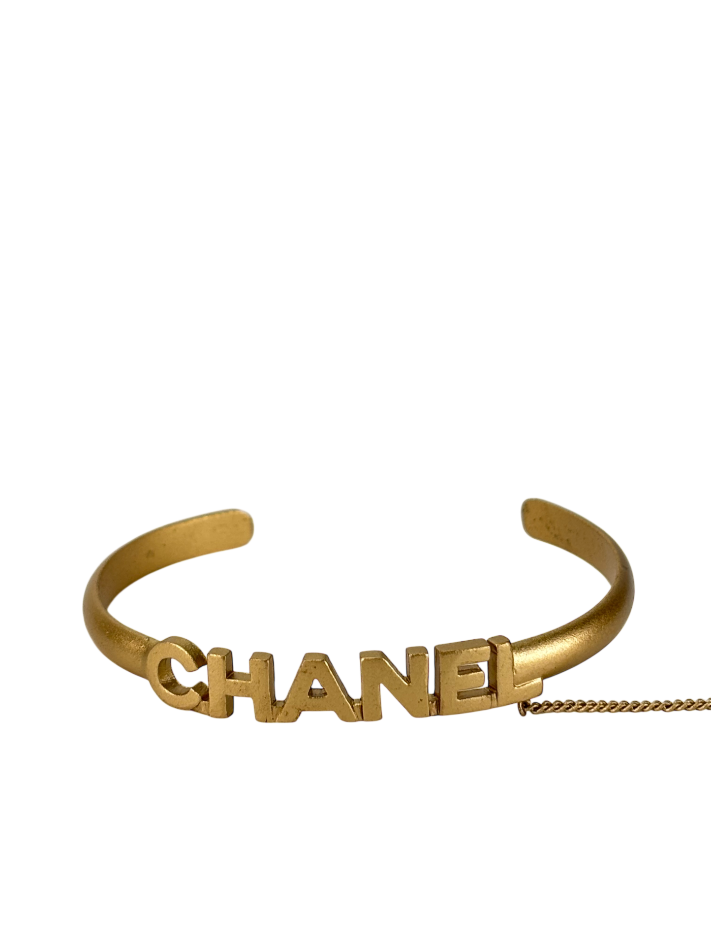 CHANEL - Gold Gold Bracelet and Ring Chain Set 
