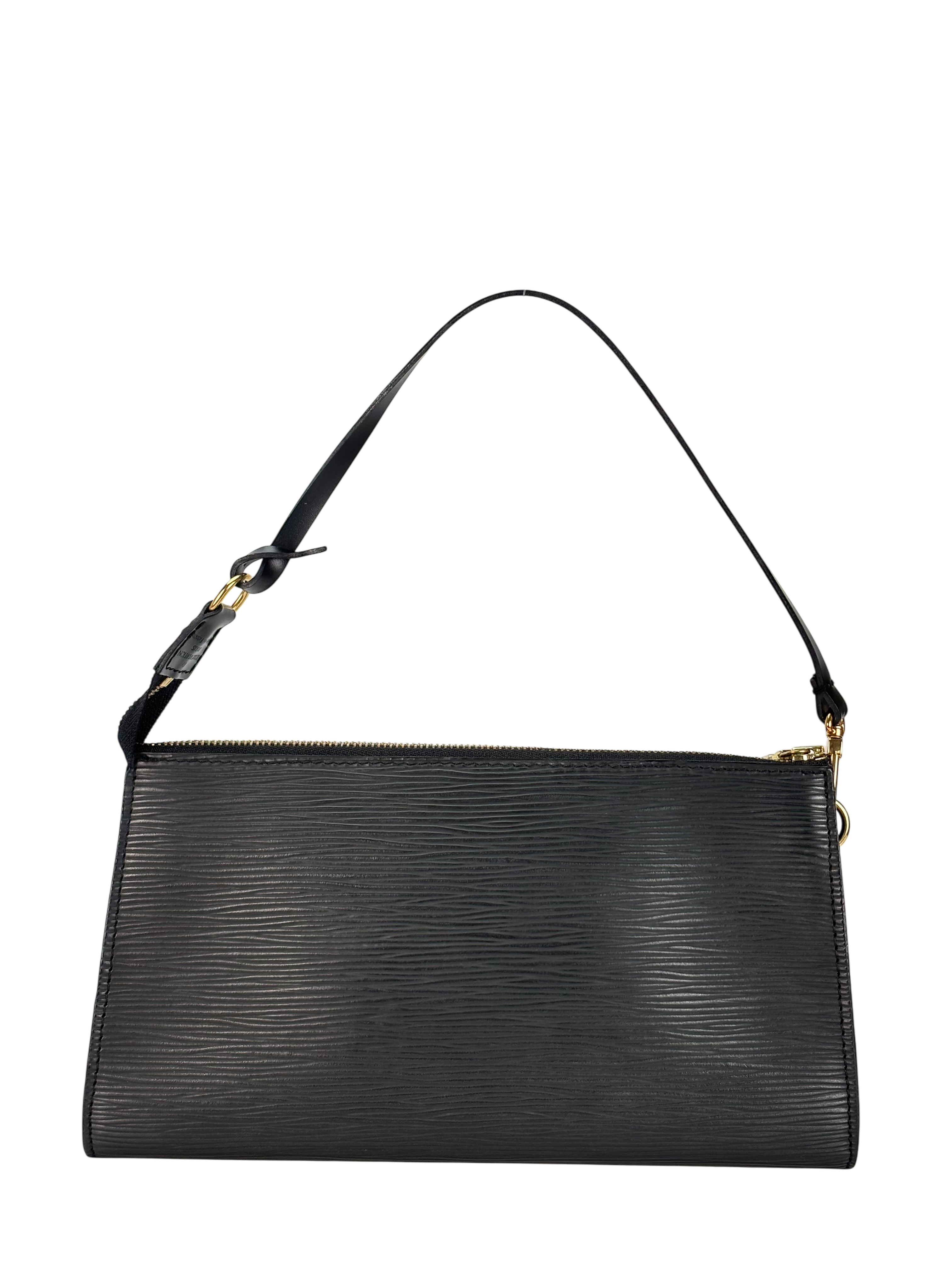LOUIS VUITTON - Black Epi Accessory Pouch Handbag 