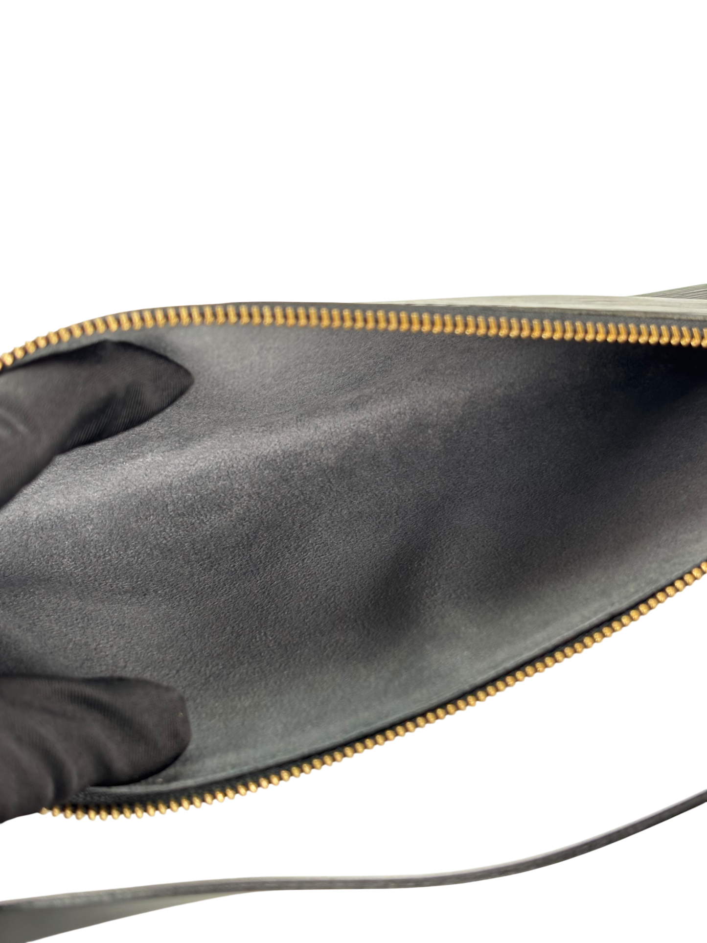 LOUIS VUITTON - Black Epi Accessory Pouch Handbag 