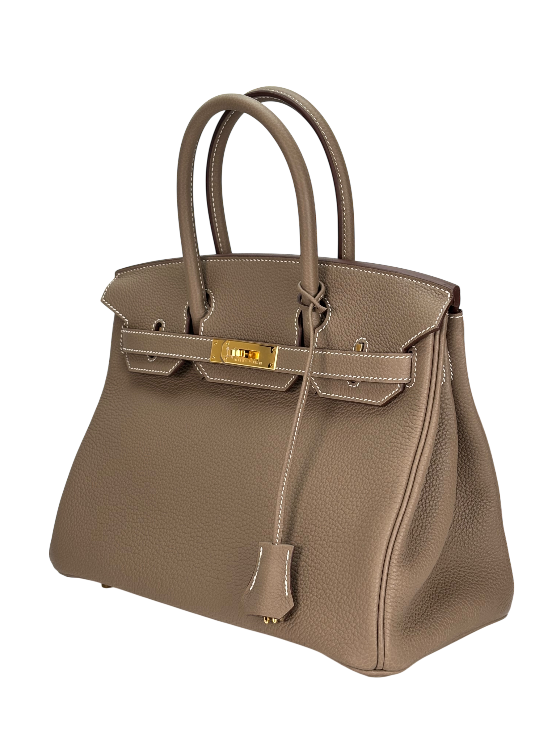 HERMES - Birkin 30 Etoupe Togo Gold Hardware