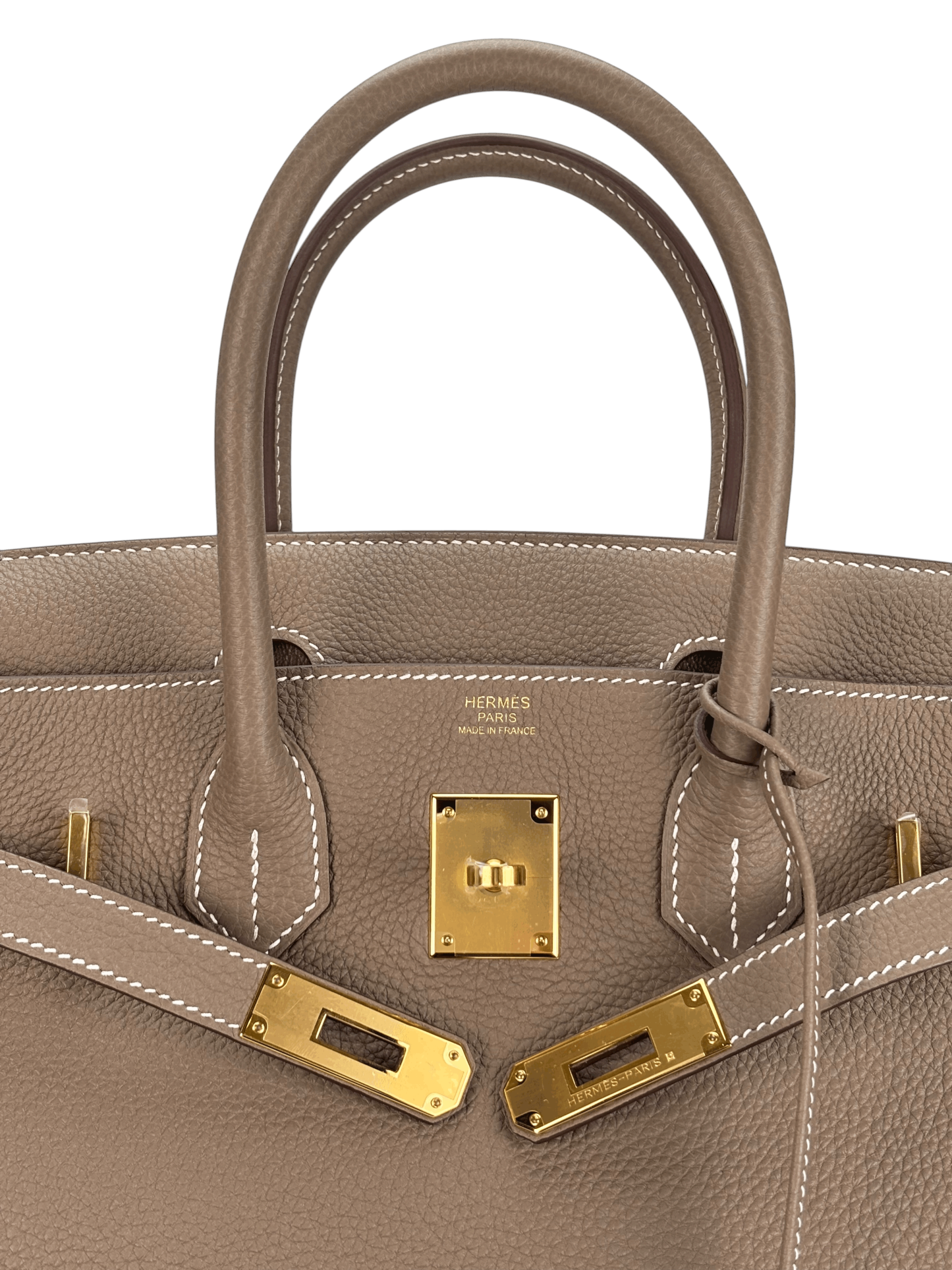 HERMES - Birkin 30 Etoupe Togo Gold Hardware