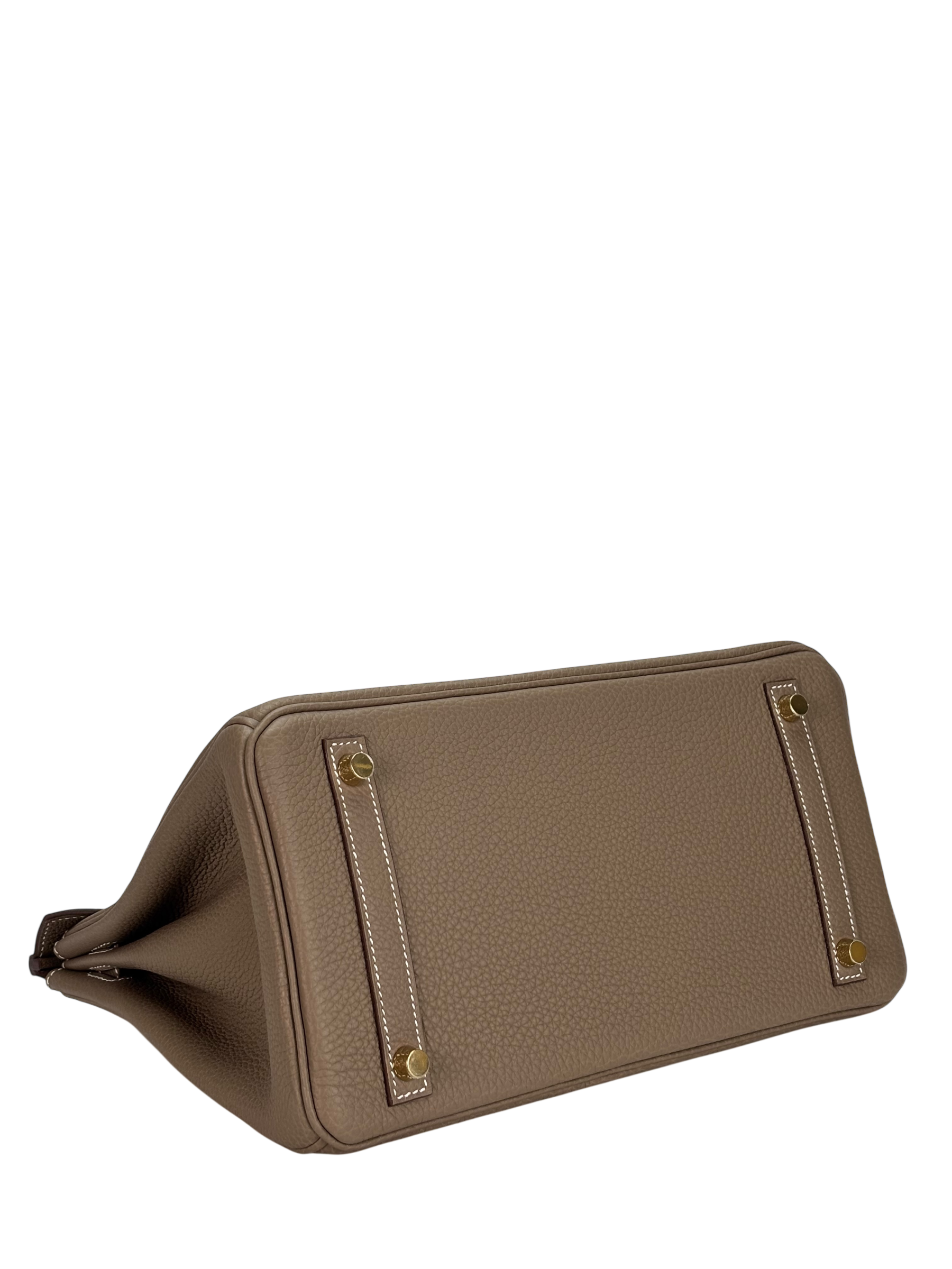 HERMES - Birkin 30 Etoupe Togo Gold Hardware