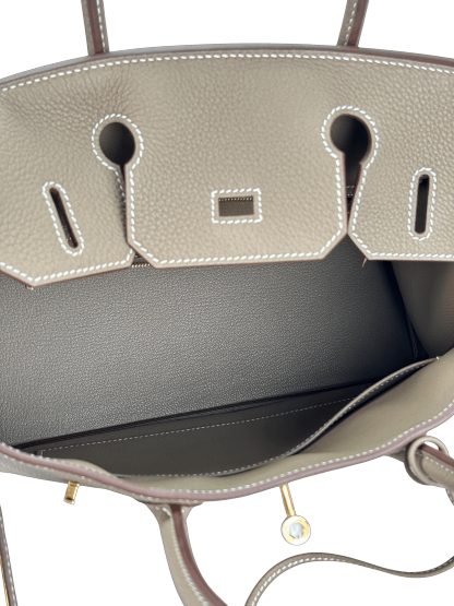 HERMES - Birkin 30 Etoupe Togo Gold Hardware 
