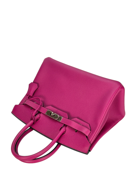 HERMES - Birkin 30 Rose Purple Epsom Palladium Hardware
