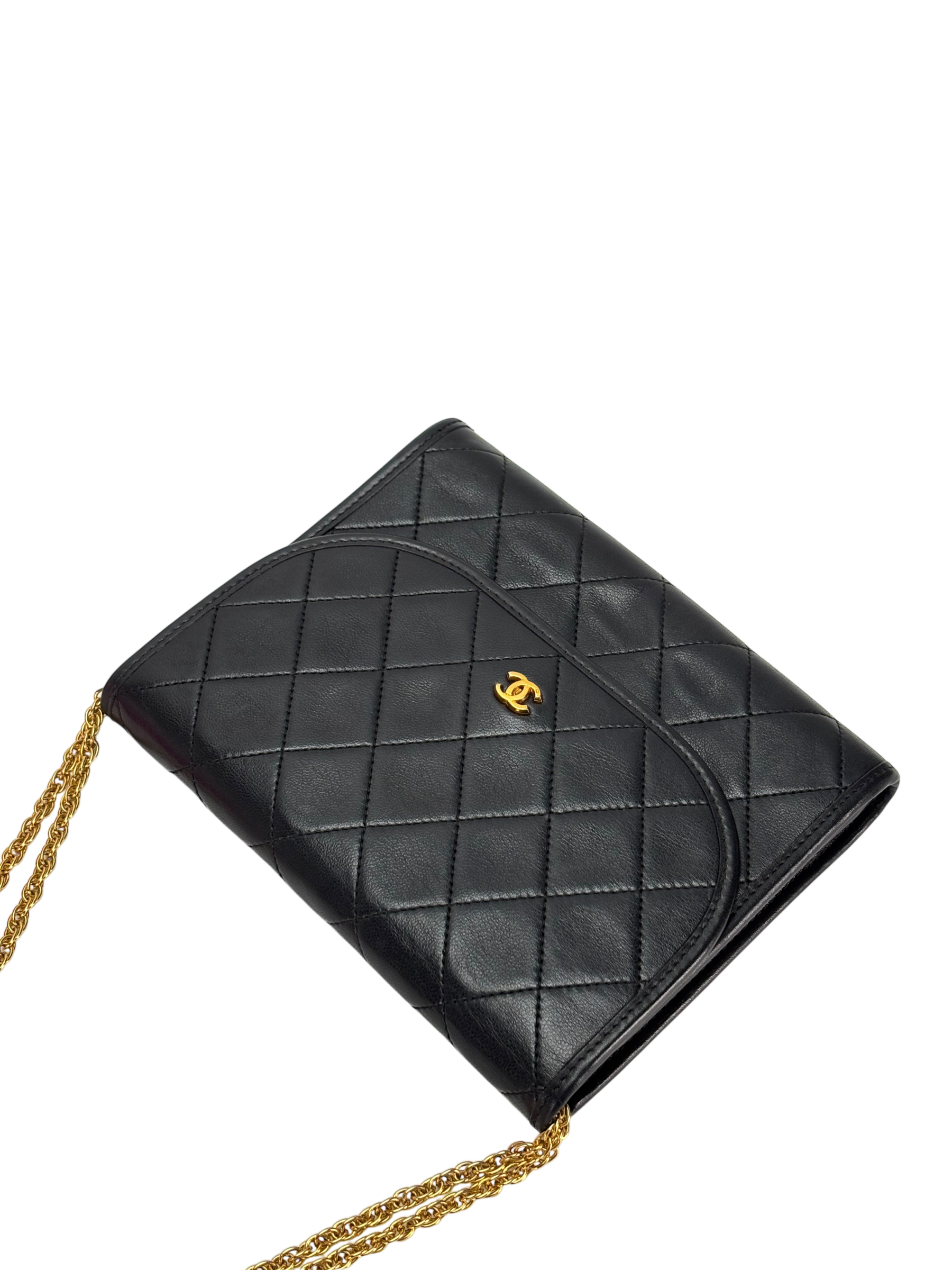 CHANEL - Mini Coco Mark Matelasse Lambskin Chain Shoulder Bag