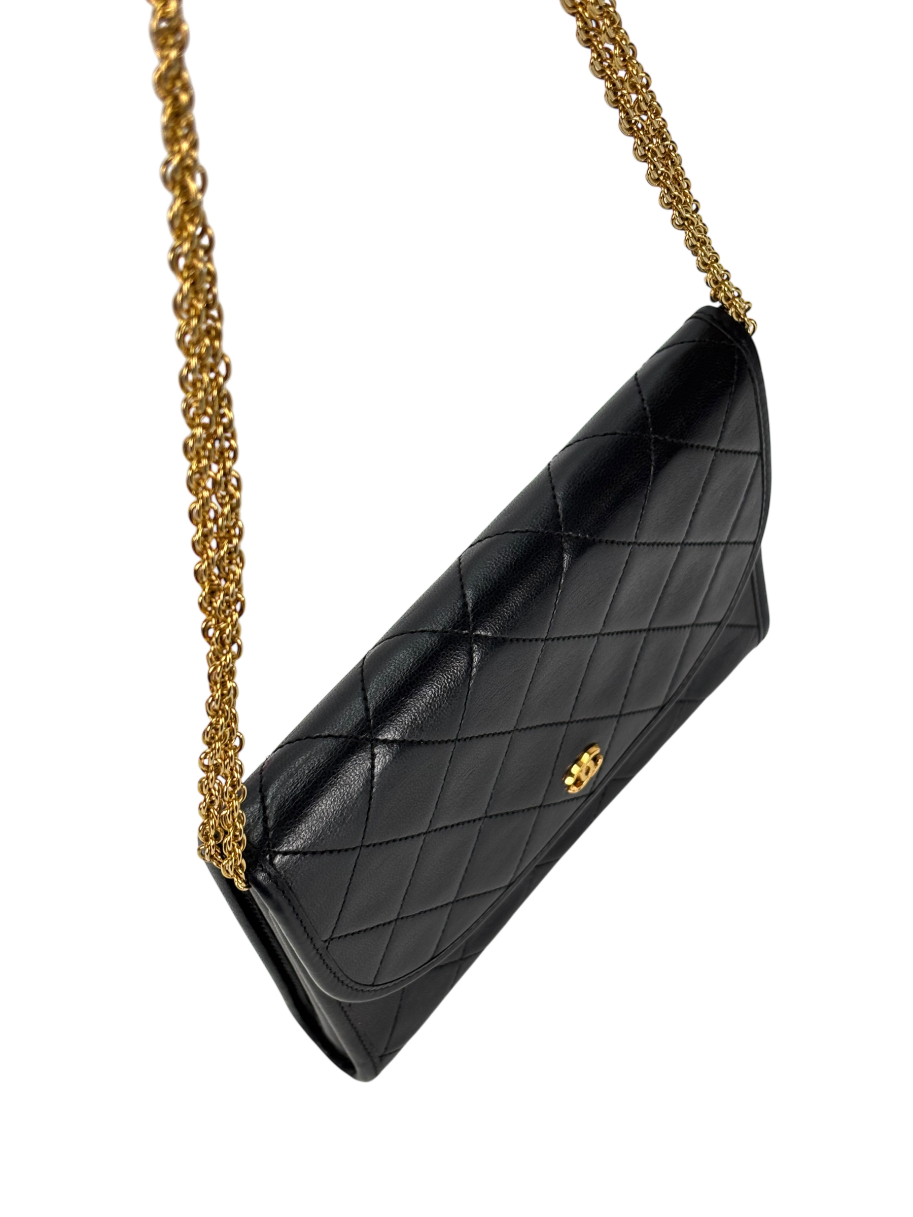 CHANEL - Mini Coco Mark Matelasse Lambskin Chain Shoulder Bag