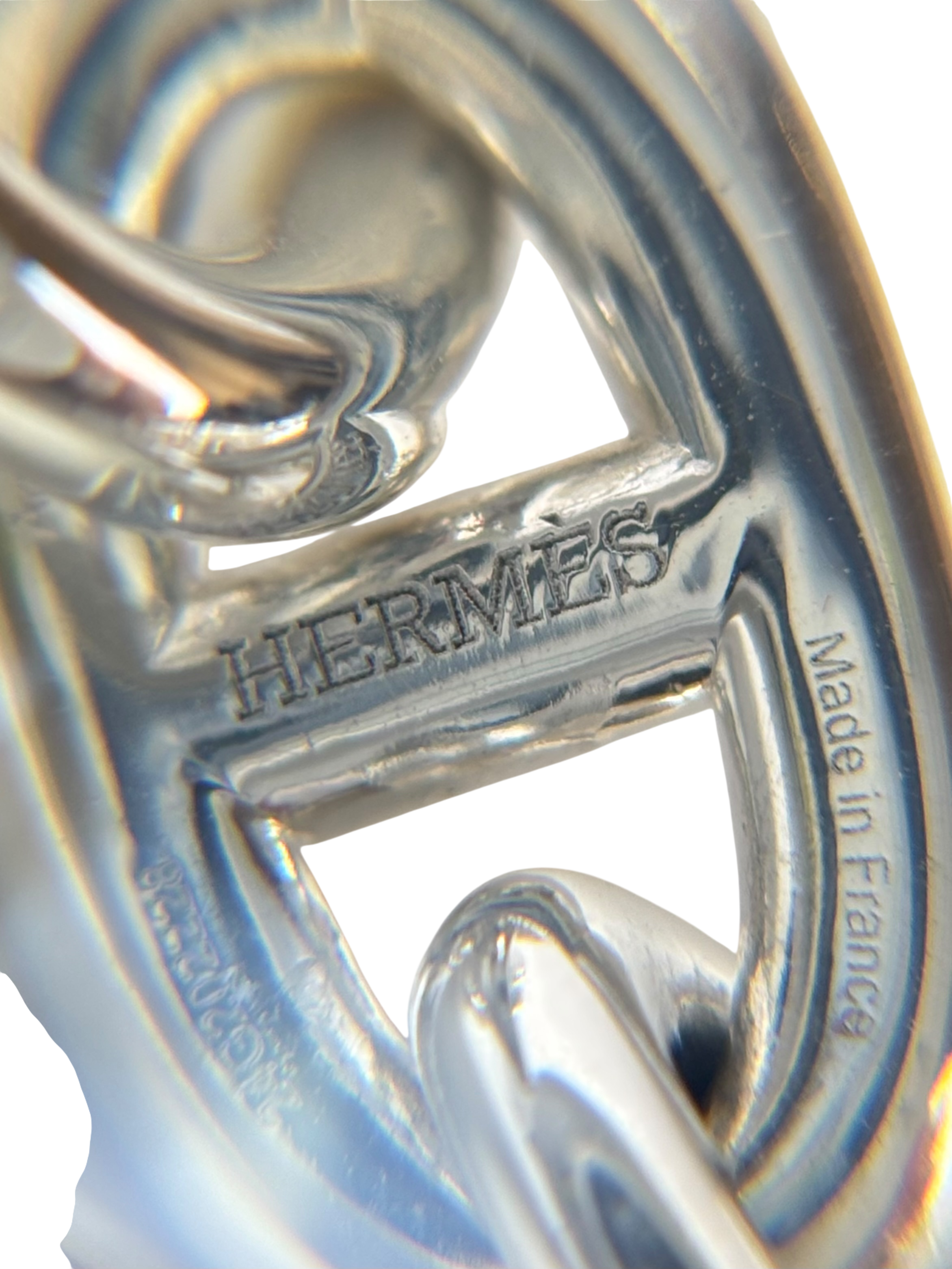 HERMES - Silver 925 Chaine d'Ancre Mantel Necklace 