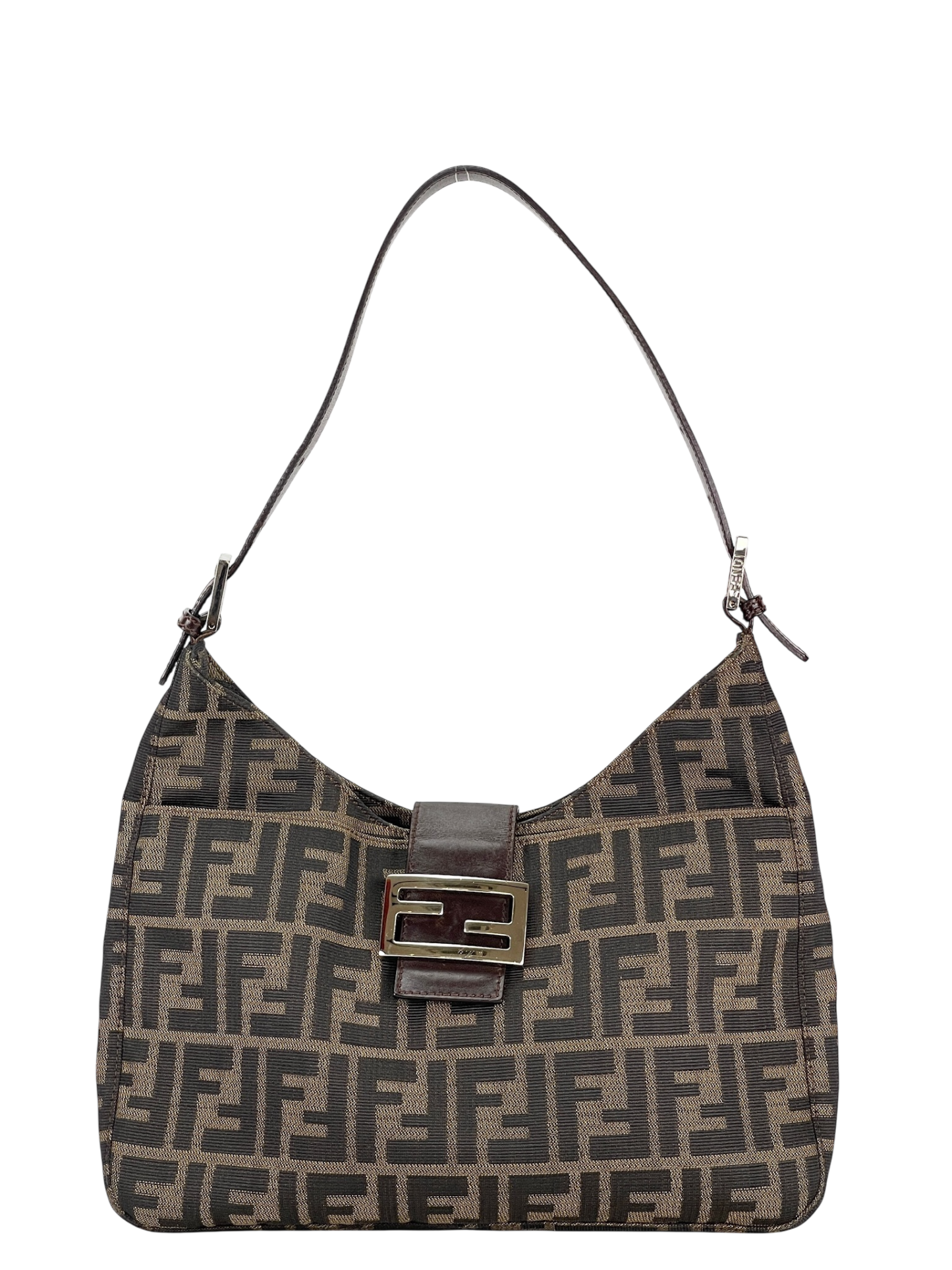 FENDI - Beige Zucca Mamma Handbag Gold Hardware