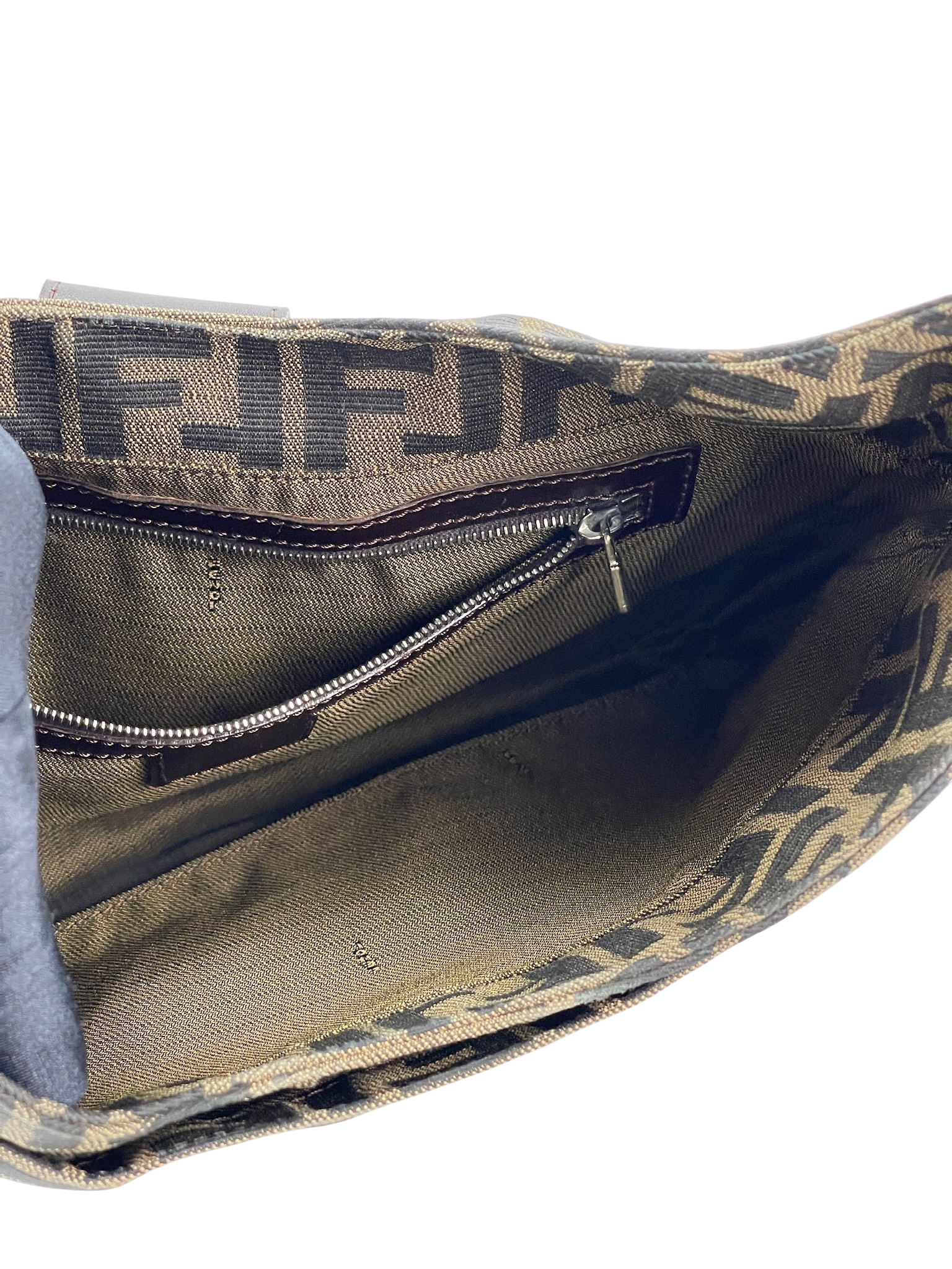 FENDI - Beige Zucca Mamma Handbag Gold Hardware