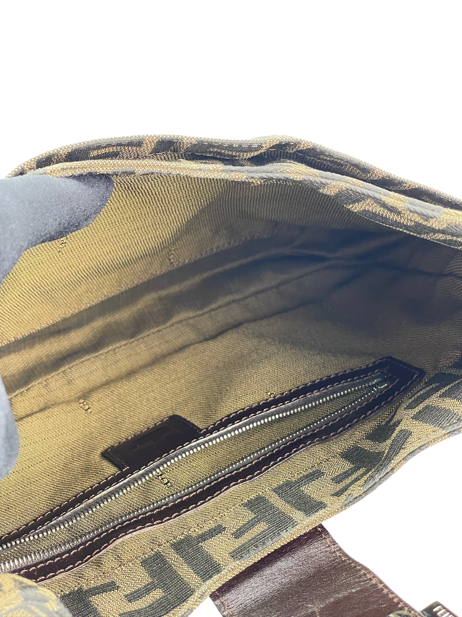 FENDI - Beige Zucca Mamma Handbag Gold Hardware