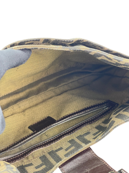 FENDI - Beige Zucca Mamma Handbag Gold Hardware