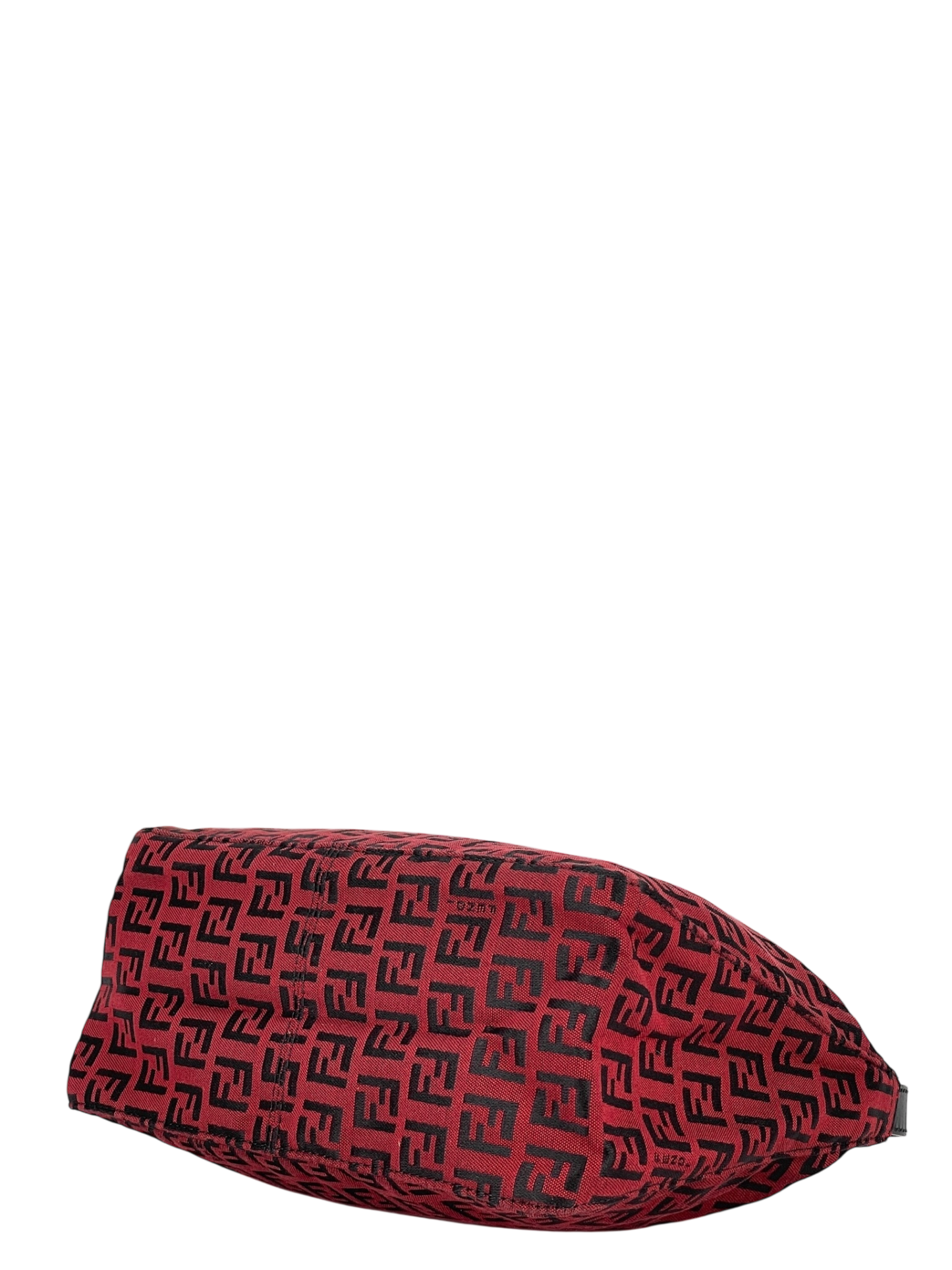 FENDI - Red Canvas Zucchino Handbag 